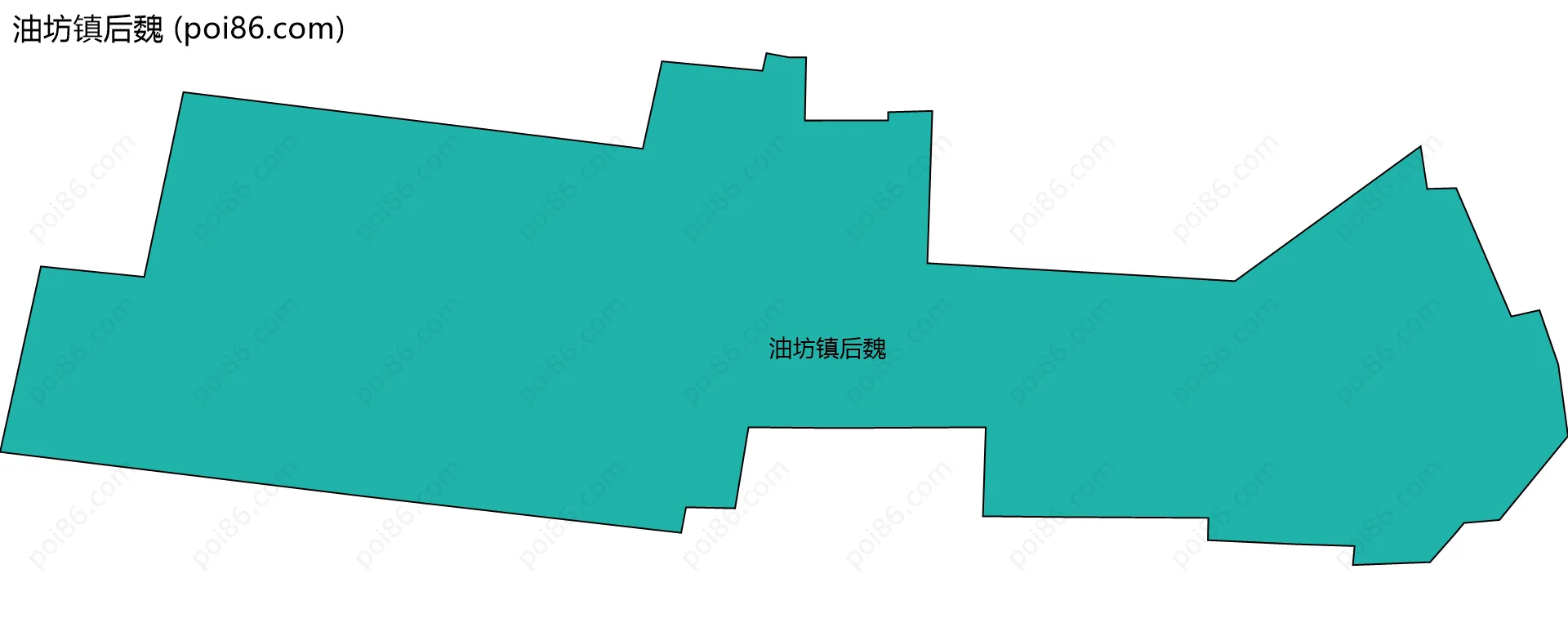 油坊镇后魏边界地图