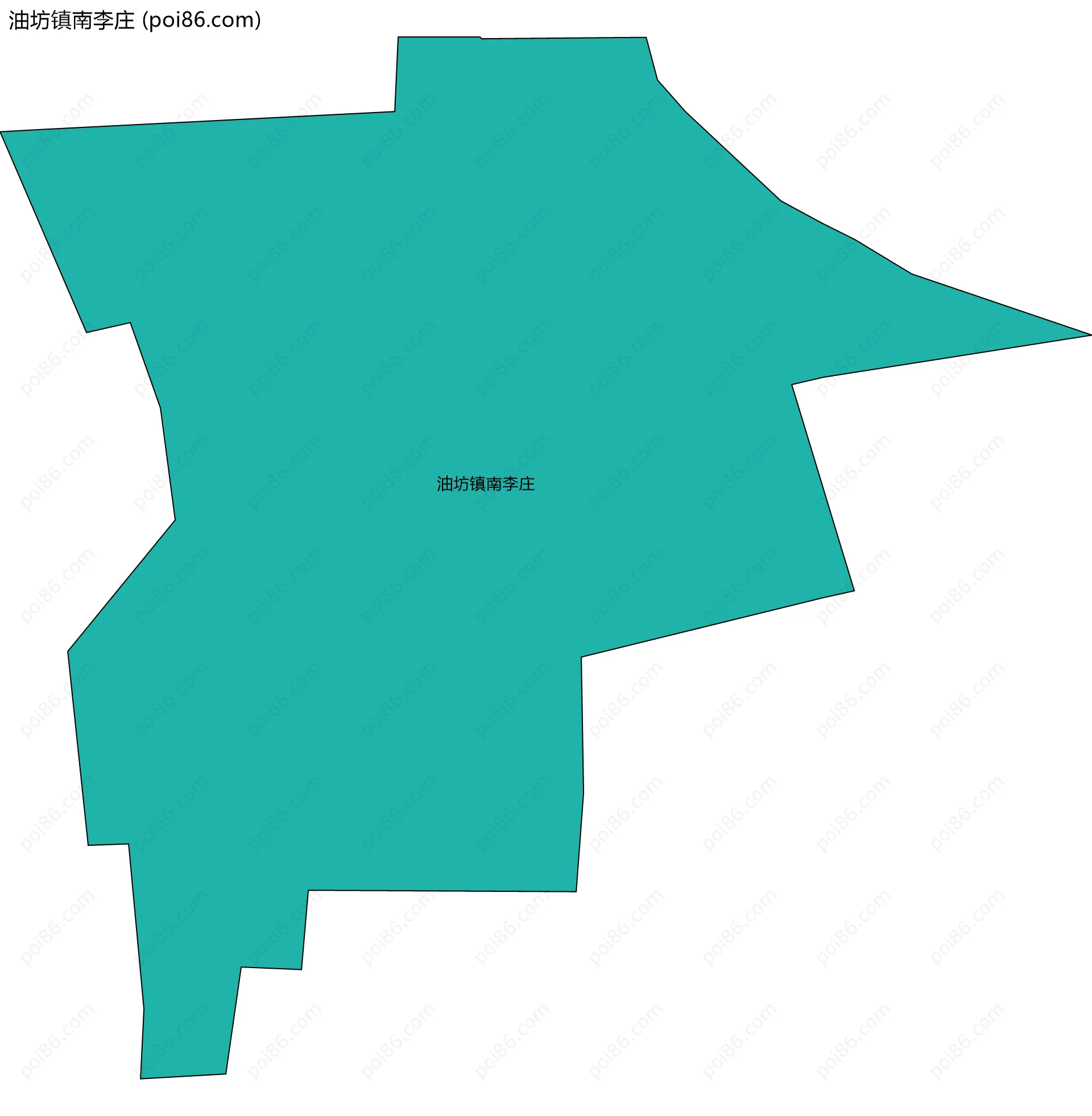 油坊镇南李庄边界地图