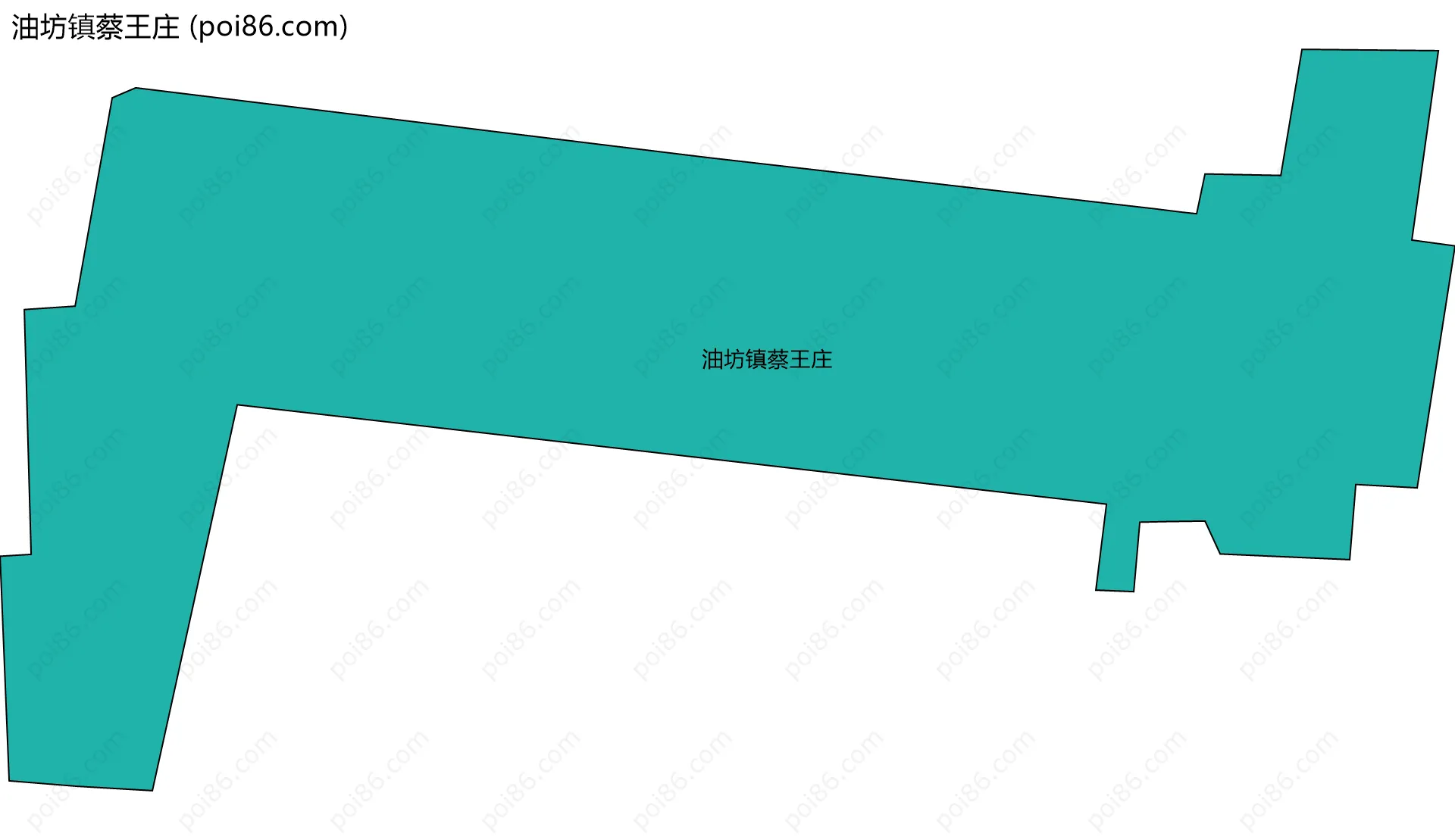 油坊镇蔡王庄边界地图