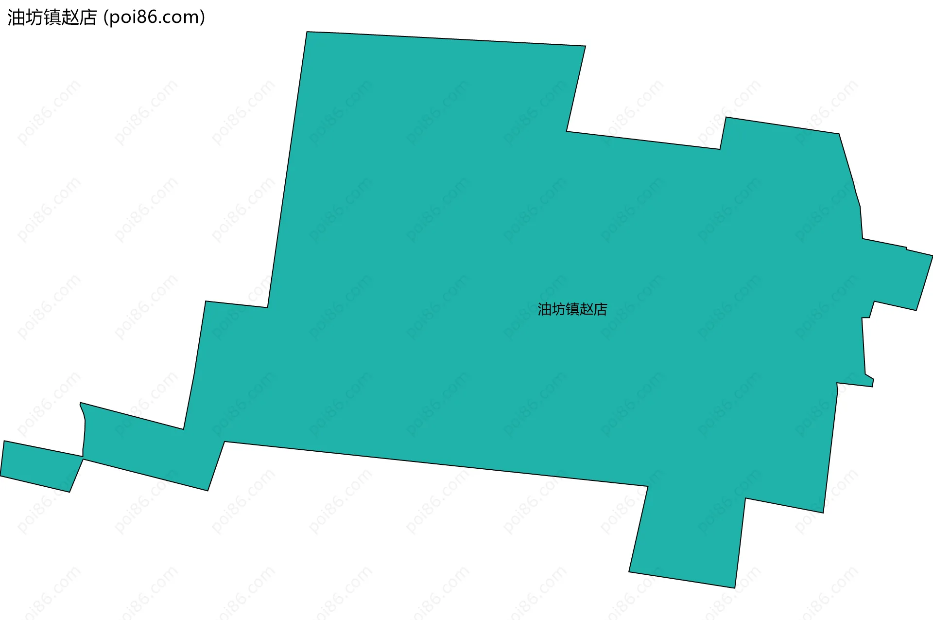油坊镇赵店边界地图