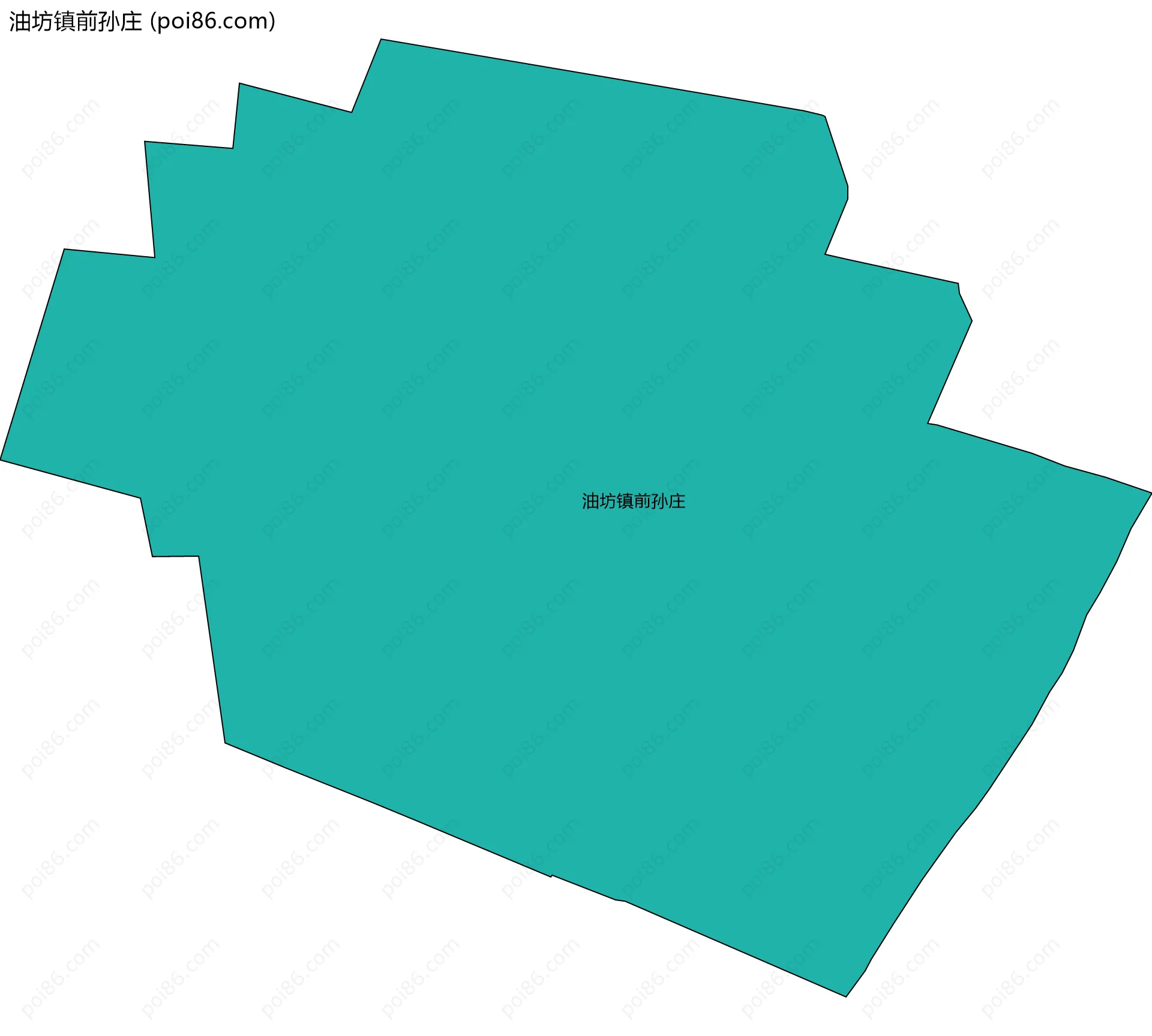 油坊镇前孙庄边界地图