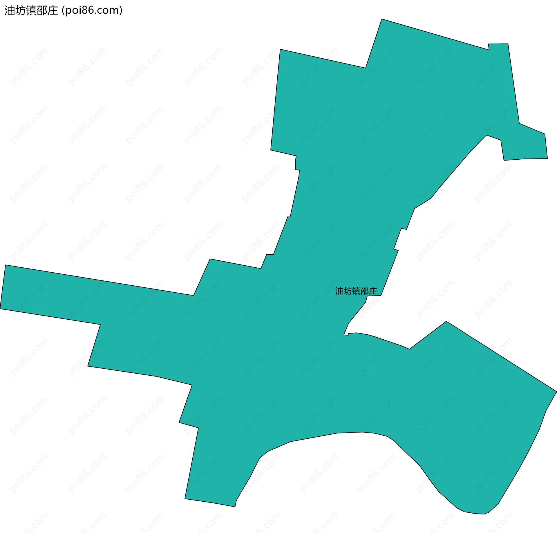 油坊镇邵庄边界地图