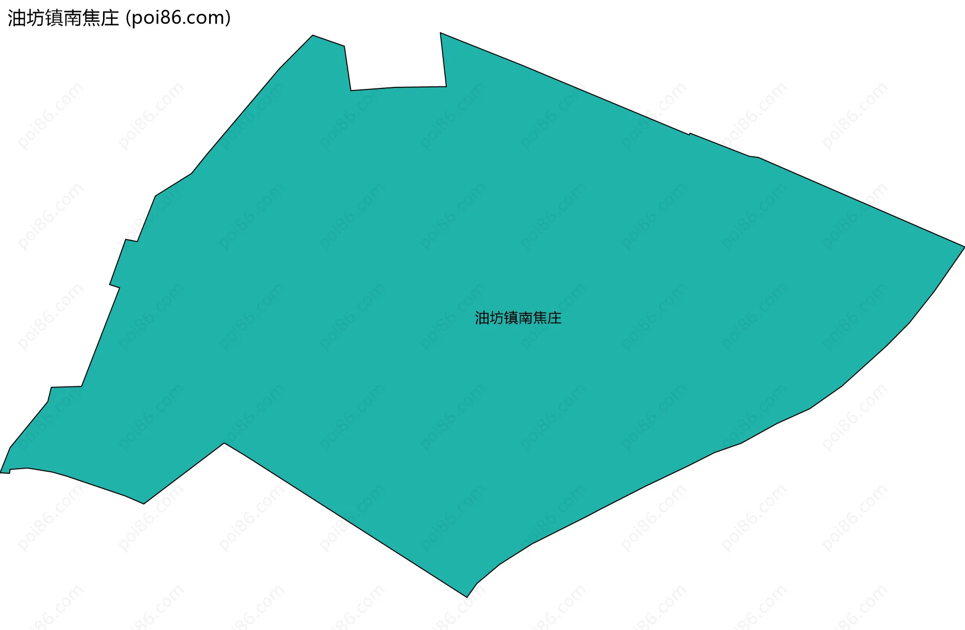 油坊镇南焦庄边界地图