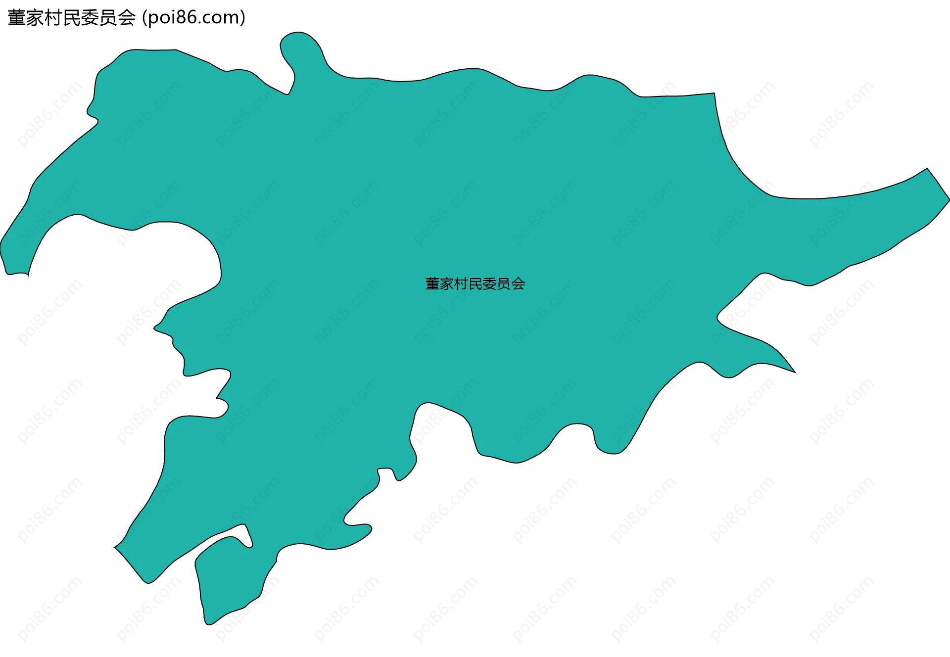 董家村民委员会边界地图