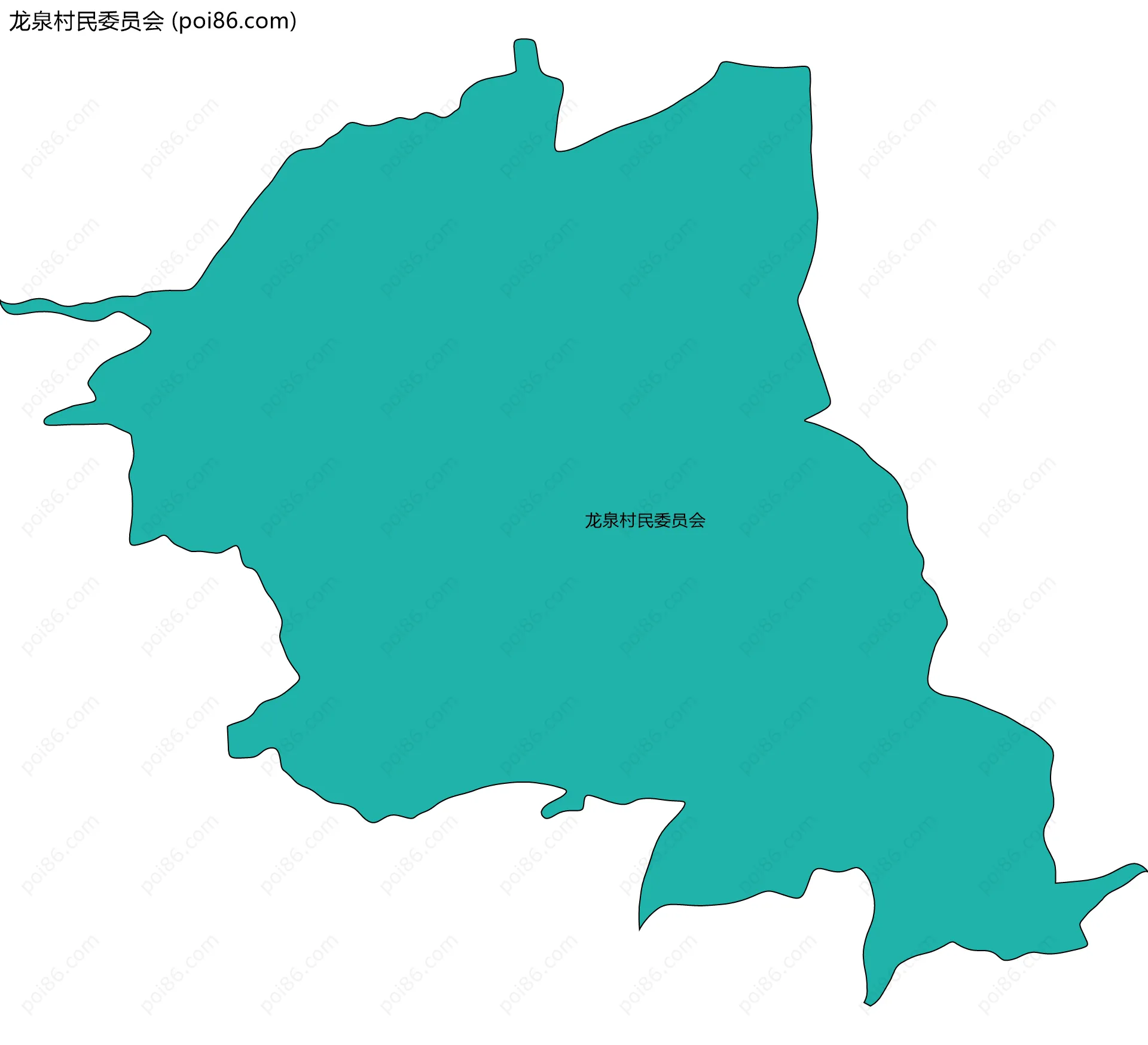 龙泉村民委员会边界地图