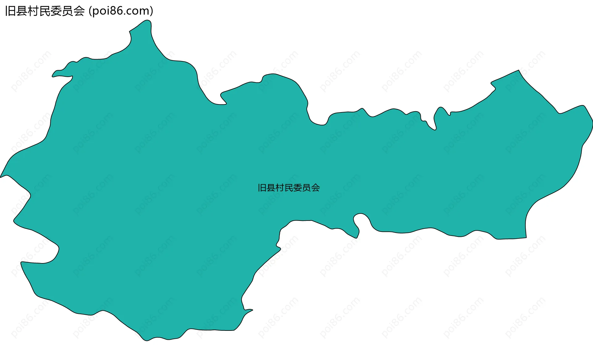 旧县村民委员会边界地图