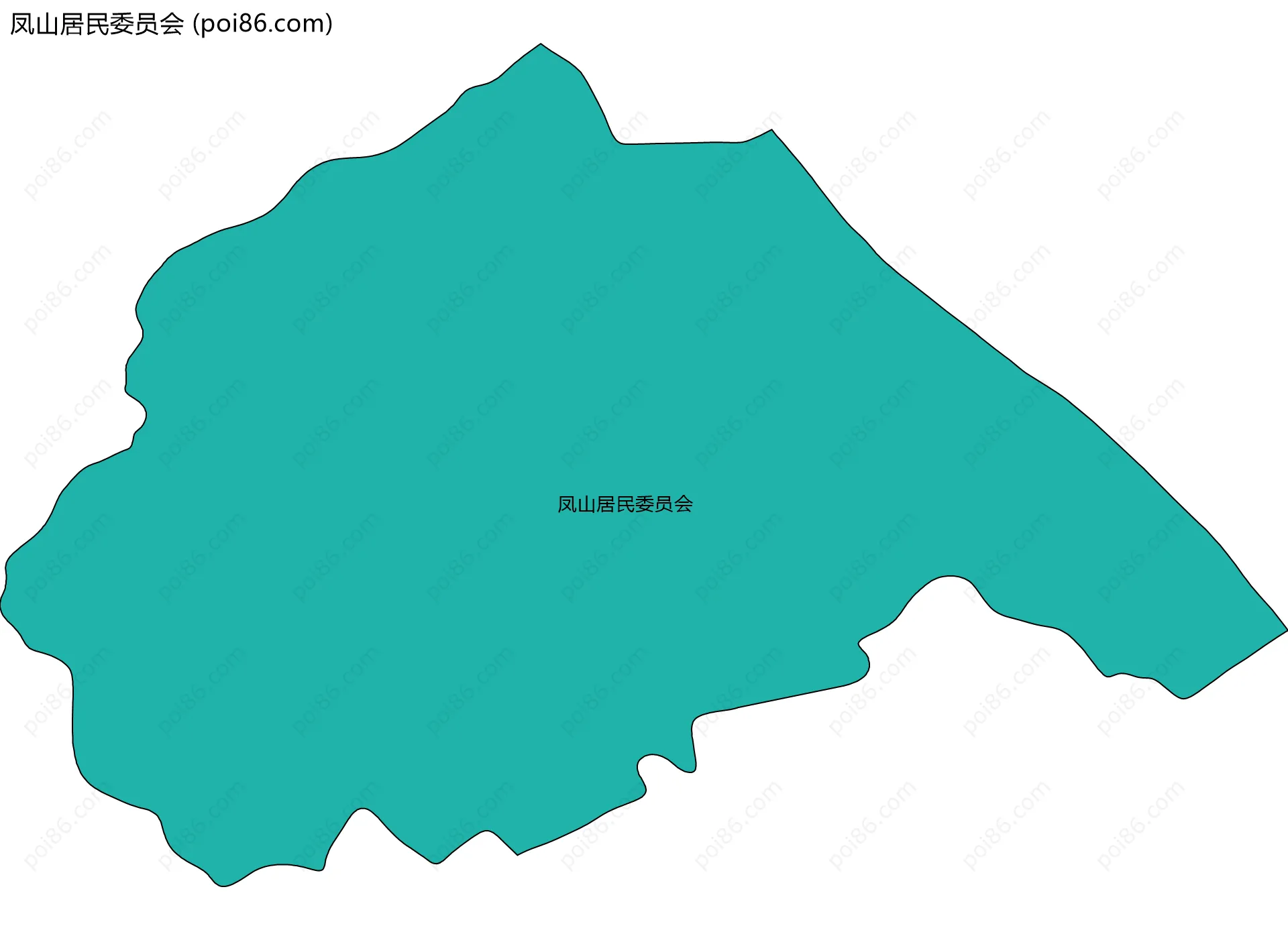 凤山居民委员会边界地图