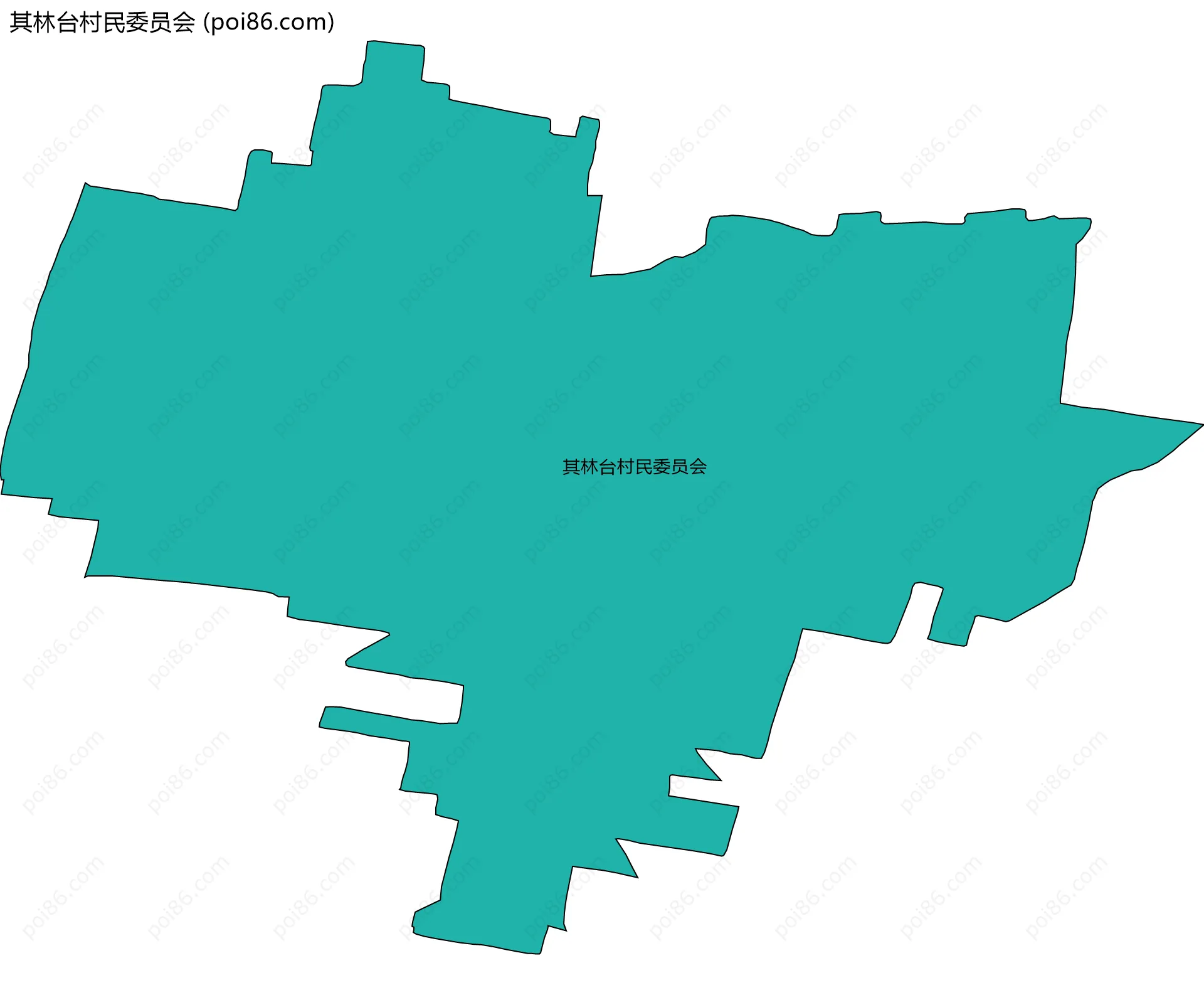 其林台村民委员会边界地图
