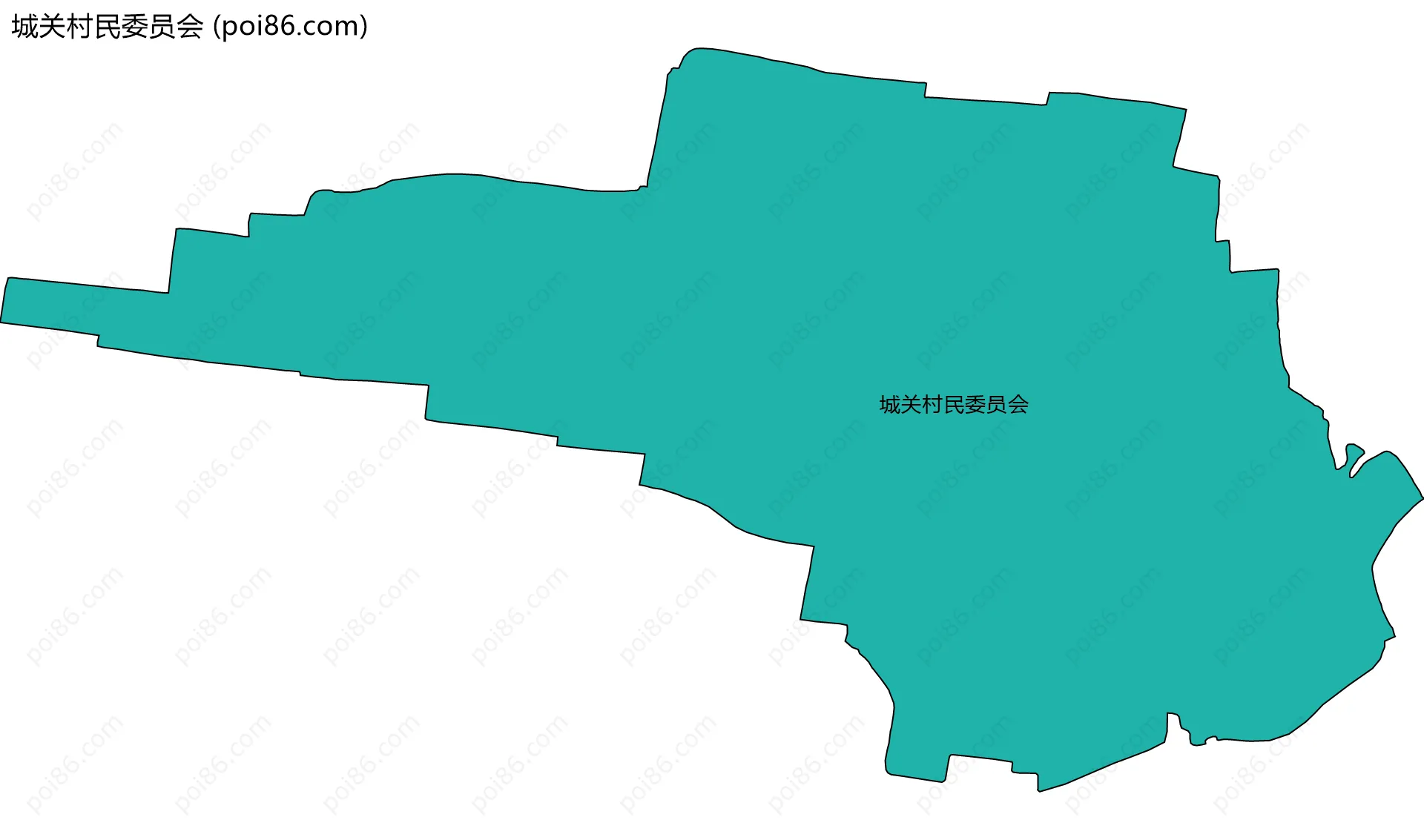 城关村民委员会边界地图