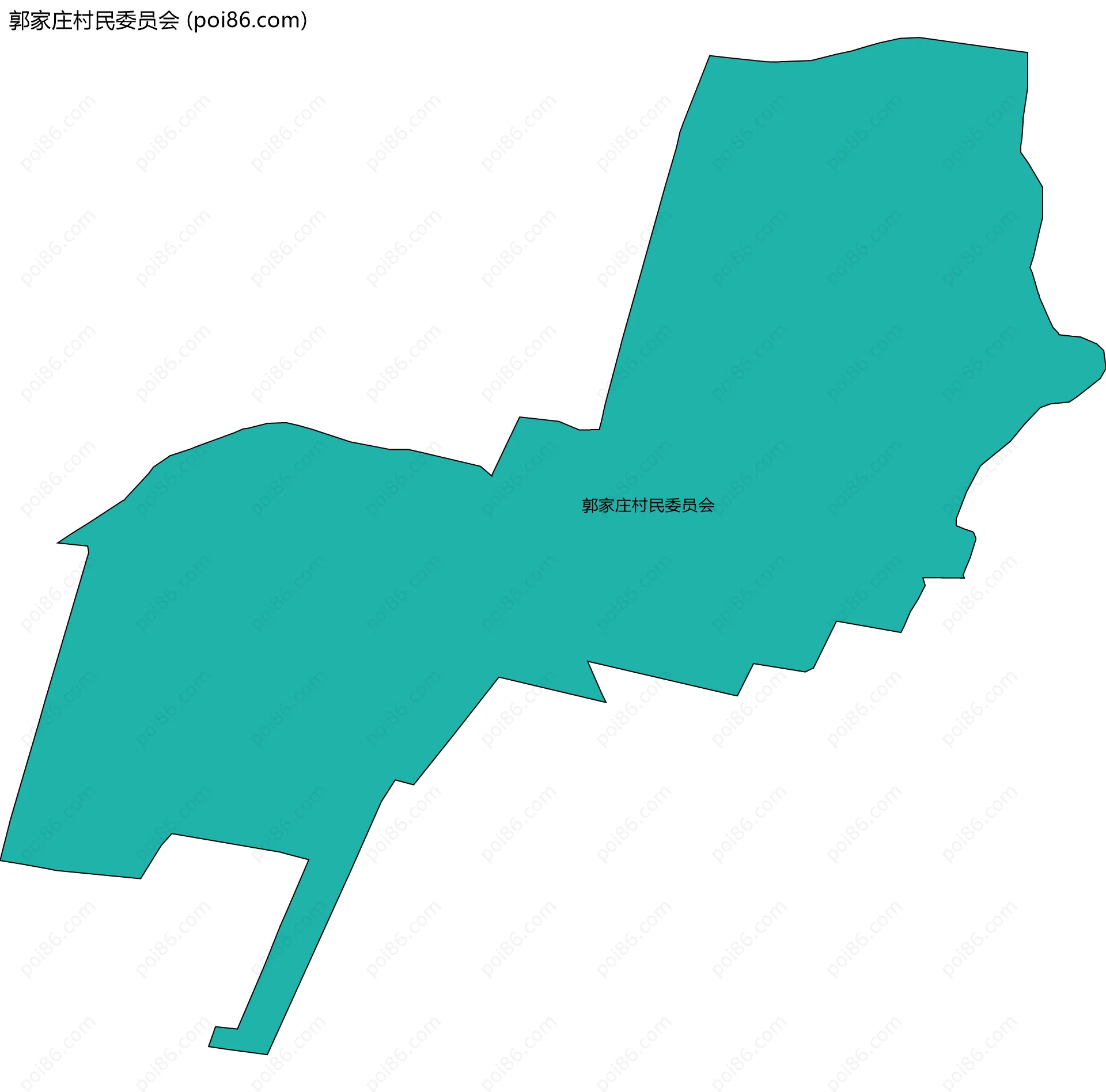 郭家庄村民委员会边界地图