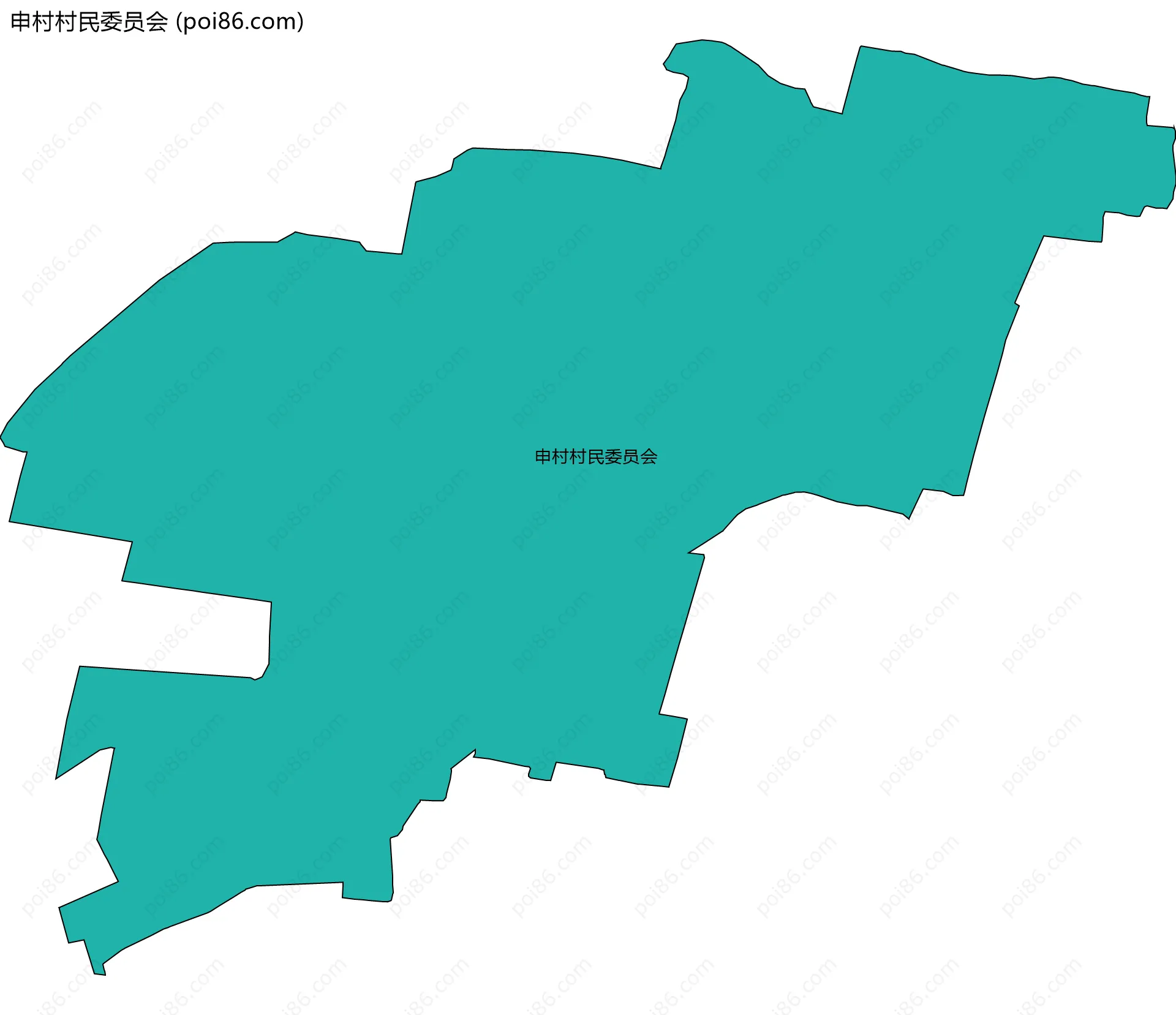 申村村民委员会边界地图