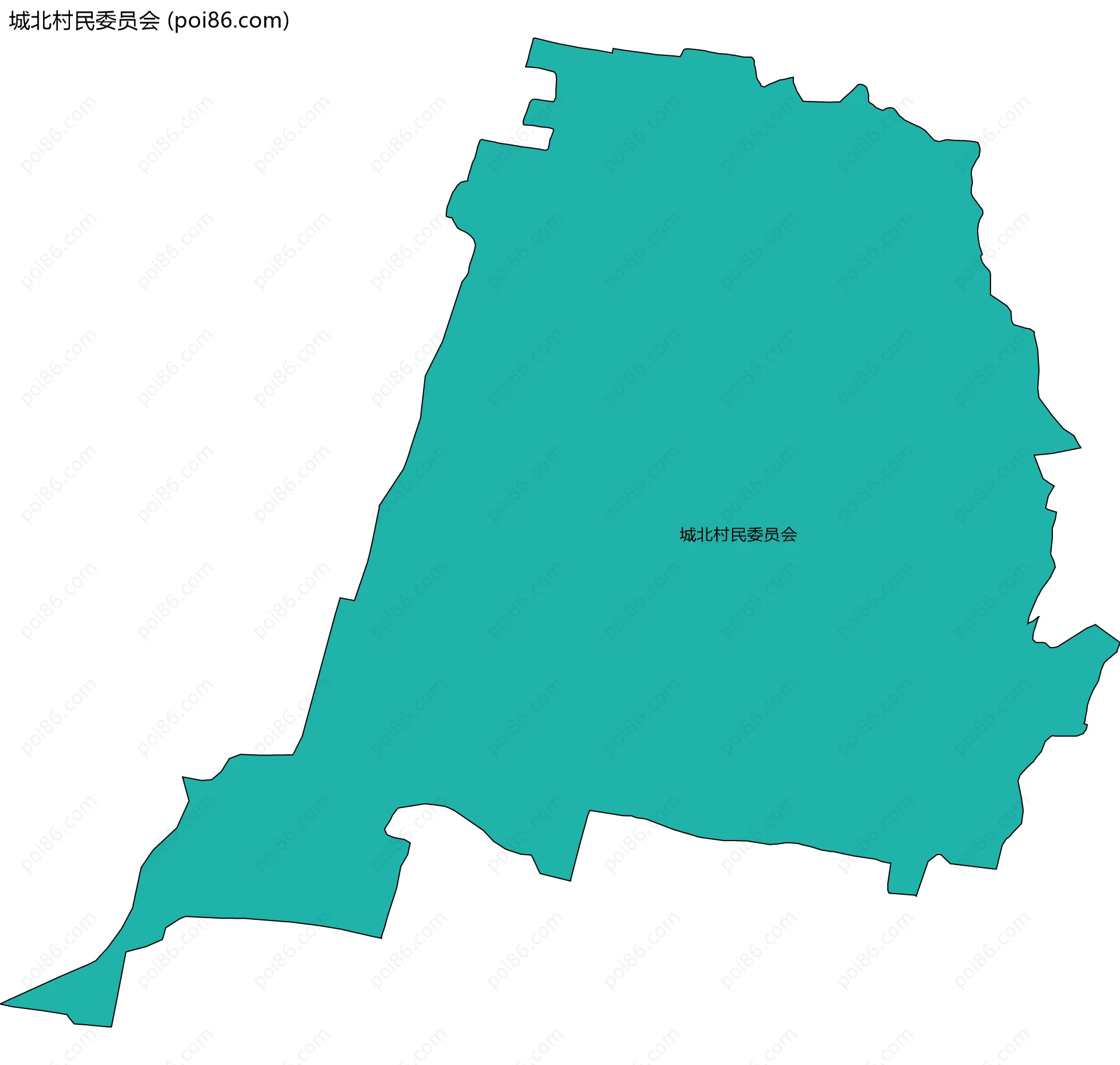 城北村民委员会边界地图
