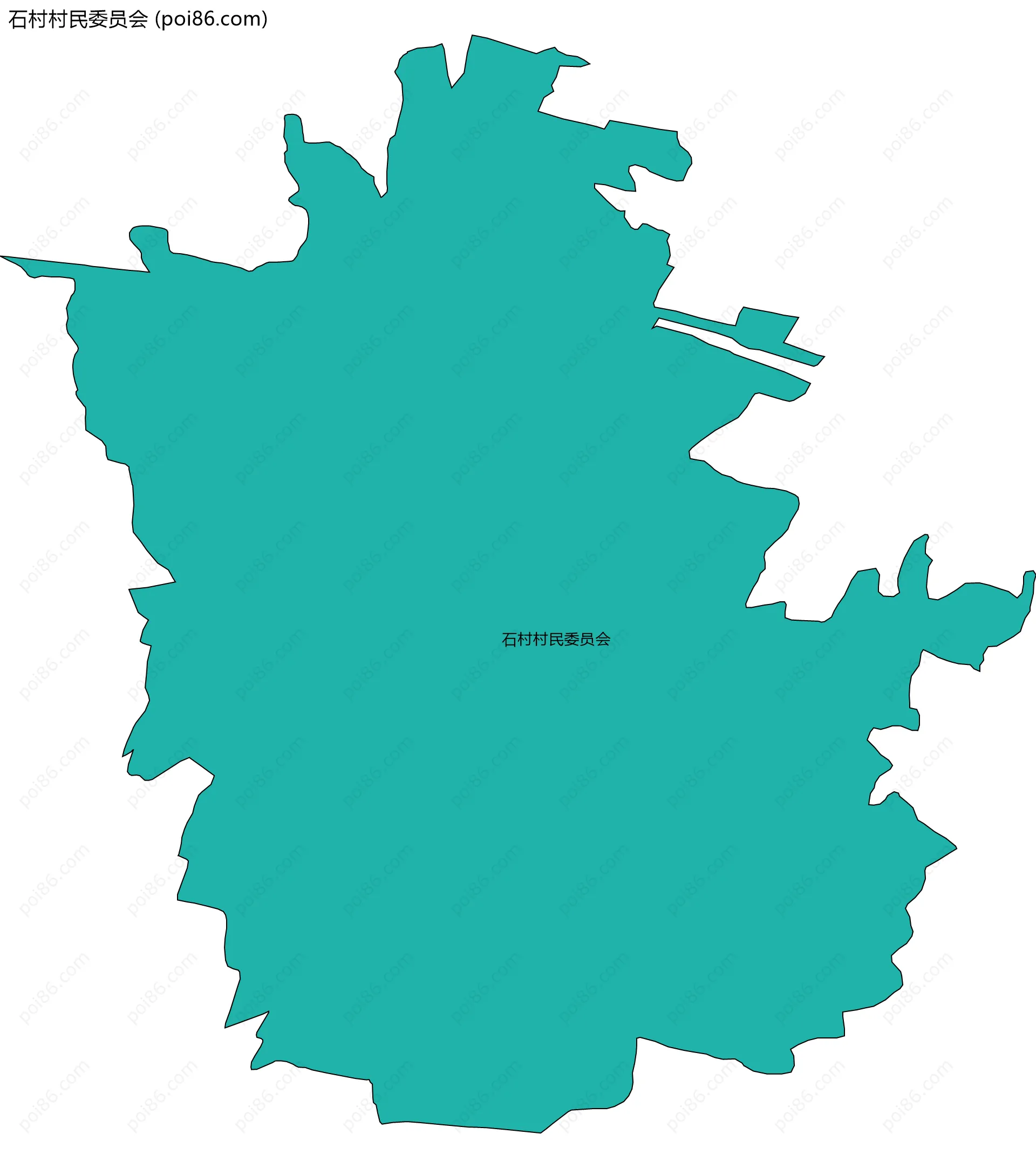 石村村民委员会边界地图