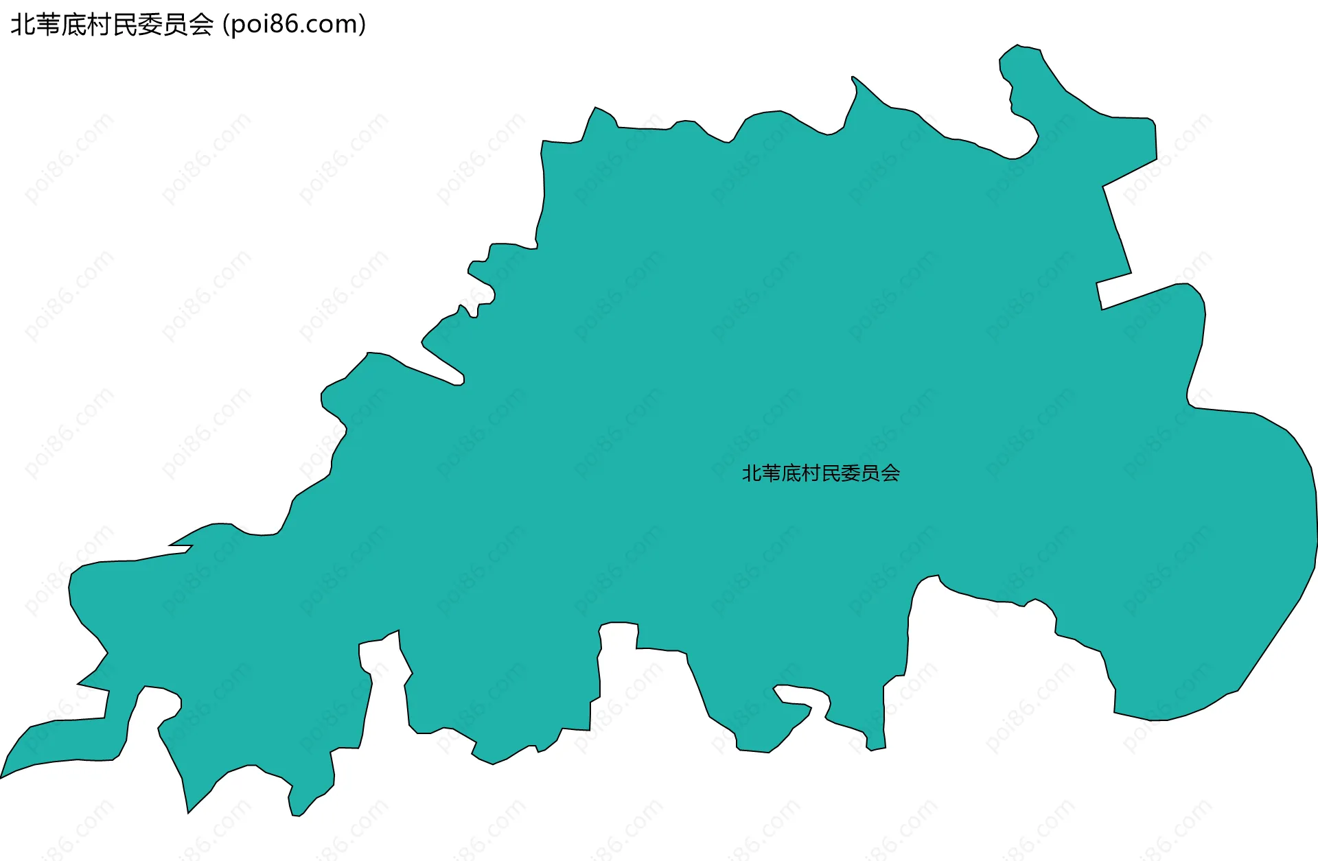 北苇底村民委员会边界地图