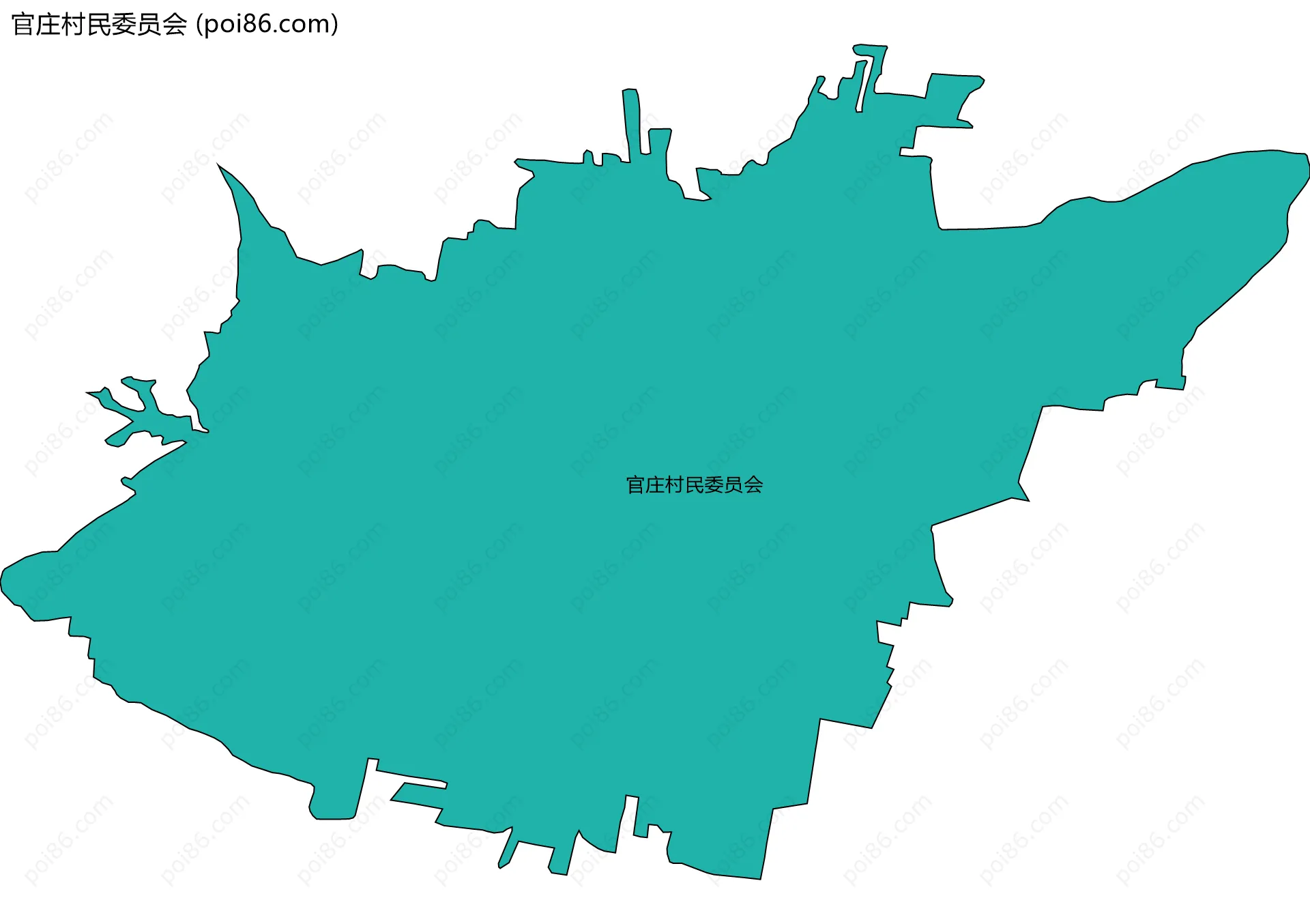 官庄村民委员会边界地图