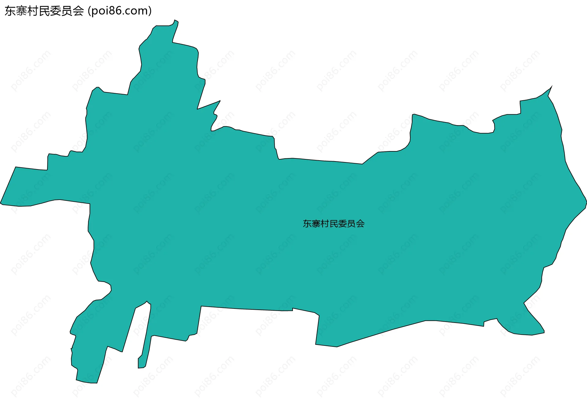 东寨村民委员会边界地图
