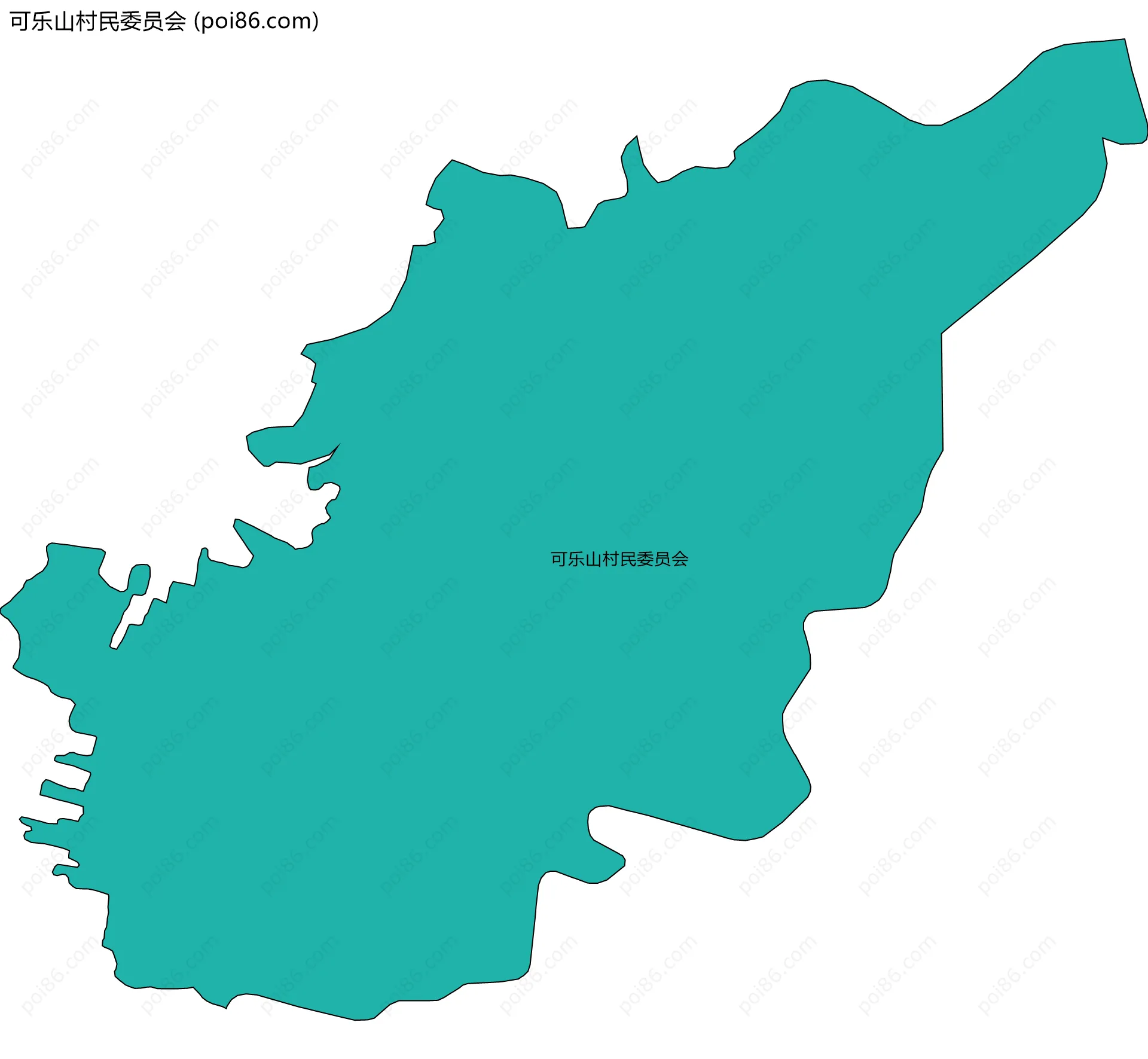 可乐山村民委员会边界地图