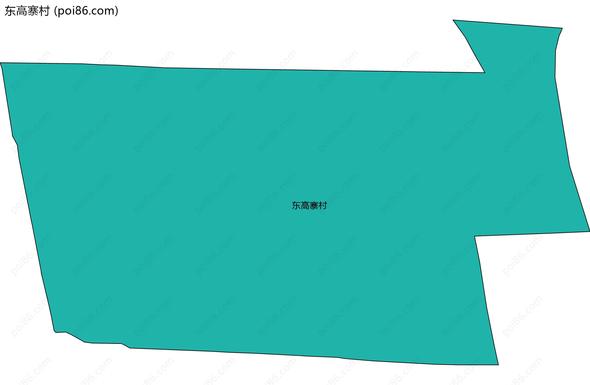 东高寨村边界地图