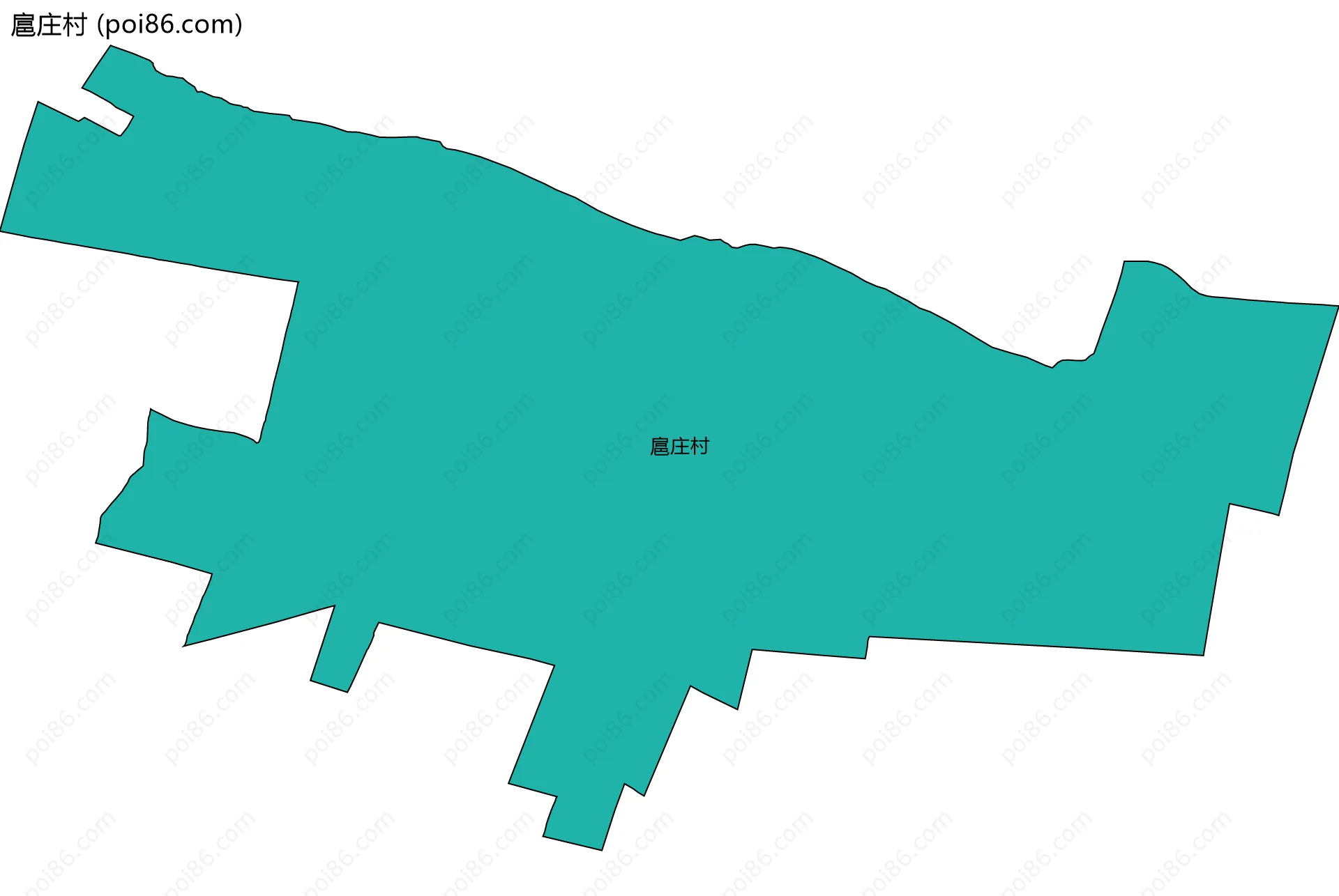 扈庄村边界地图