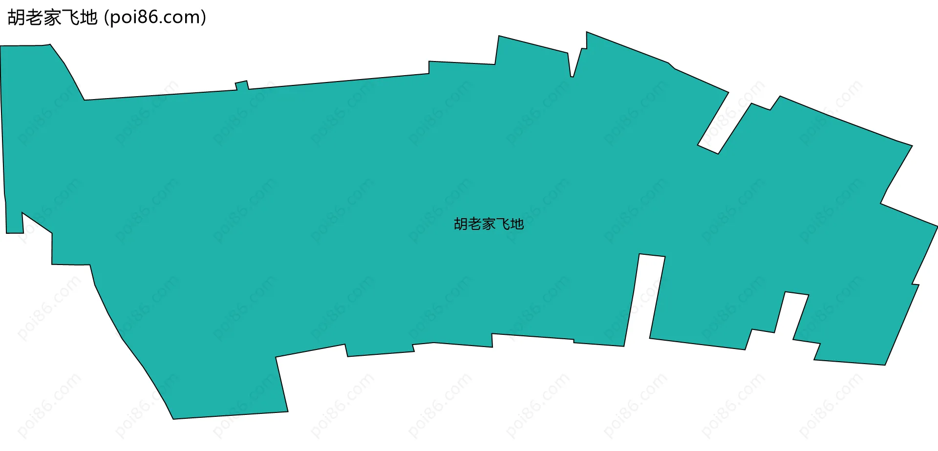 胡老家飞地边界地图