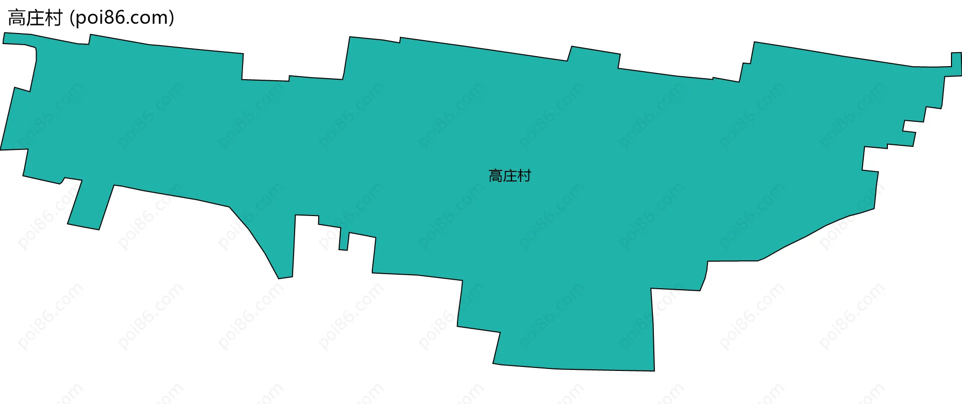 高庄村边界地图