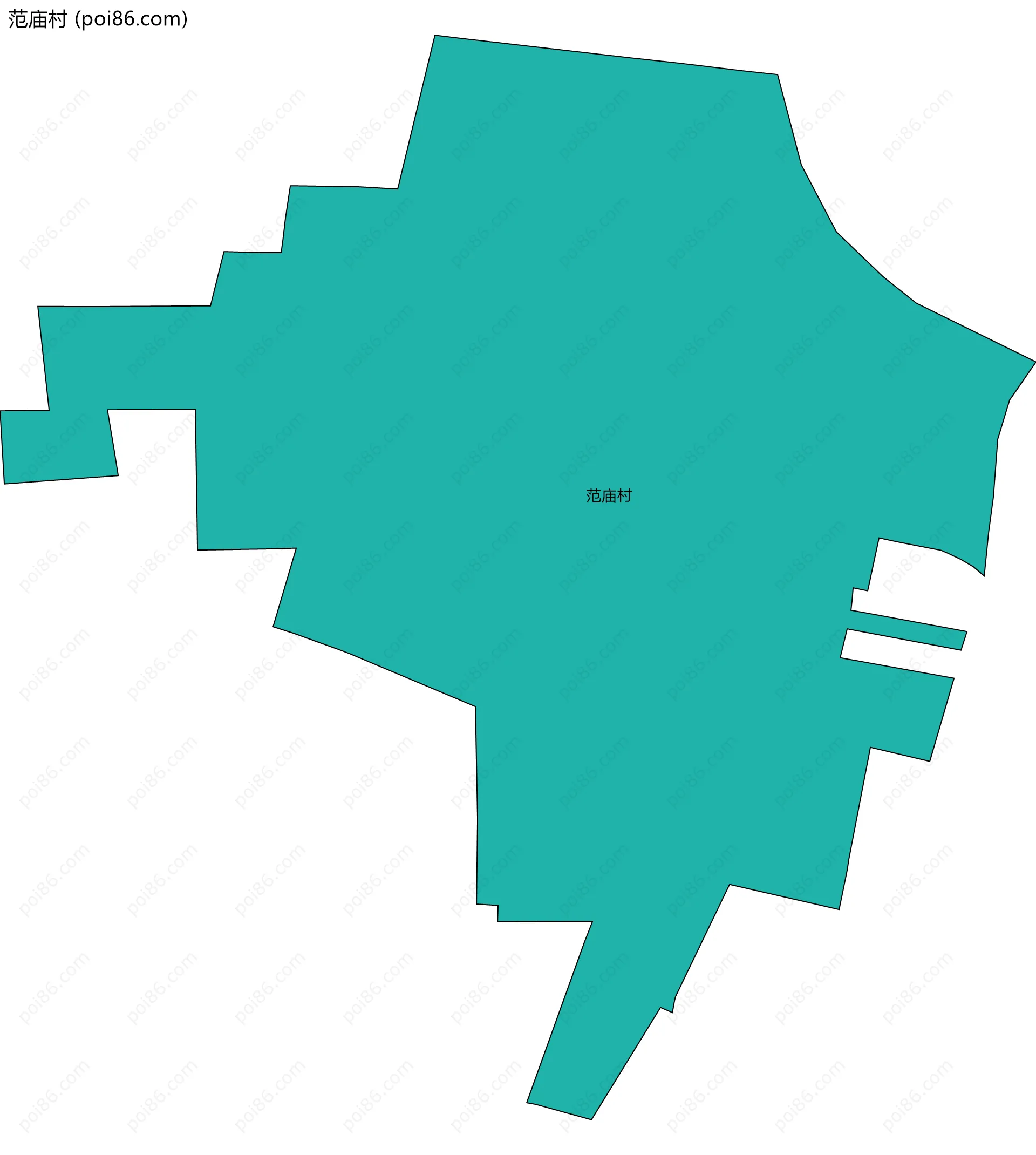 范庙村边界地图