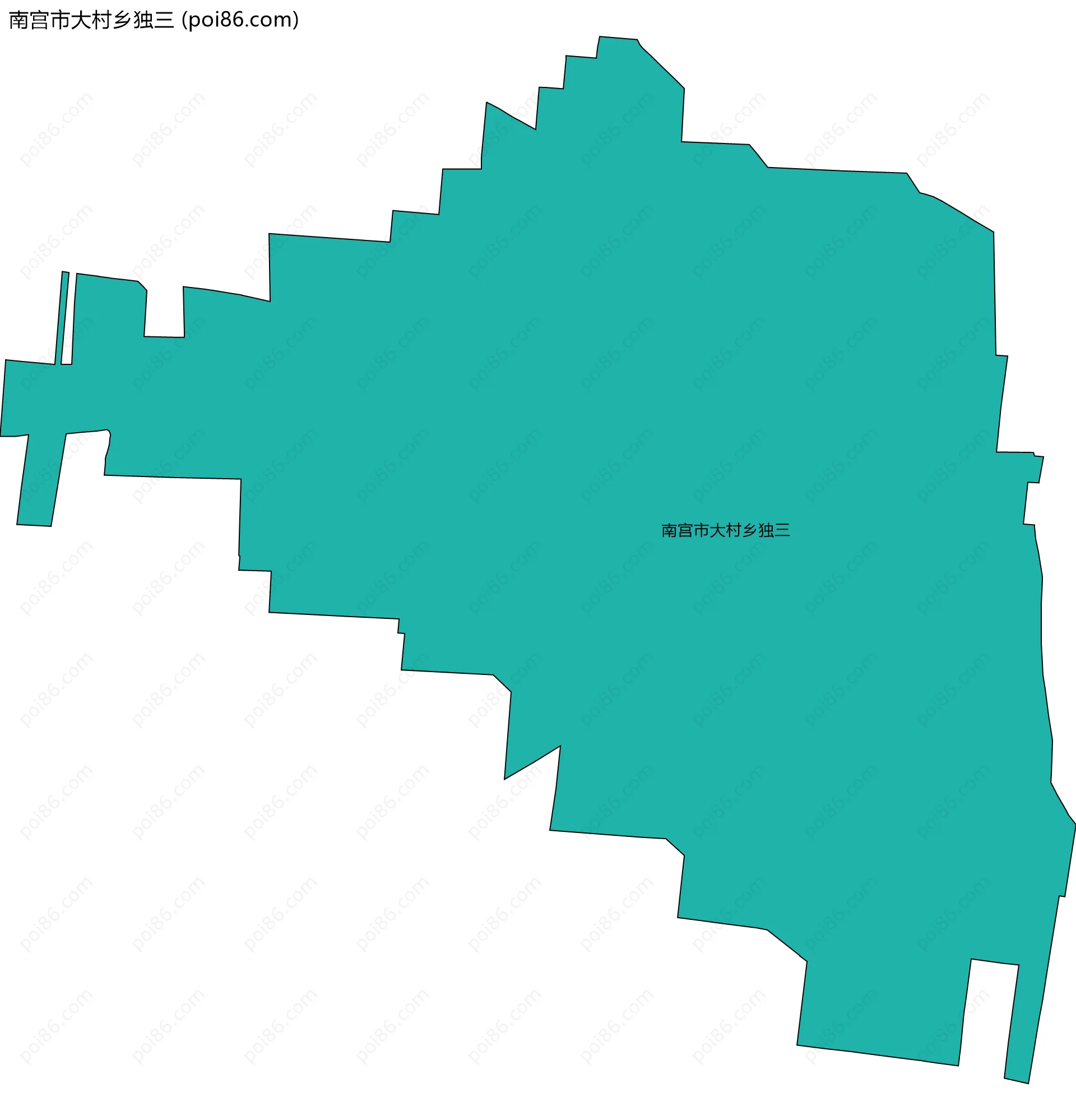 南宫市大村乡独三边界地图