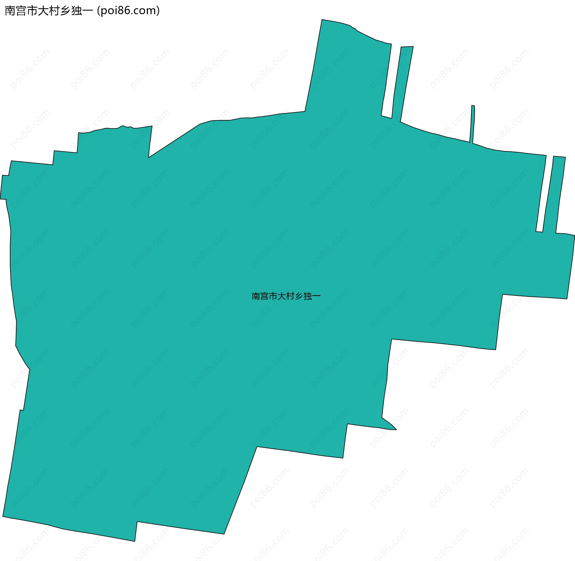 南宫市大村乡独一边界地图
