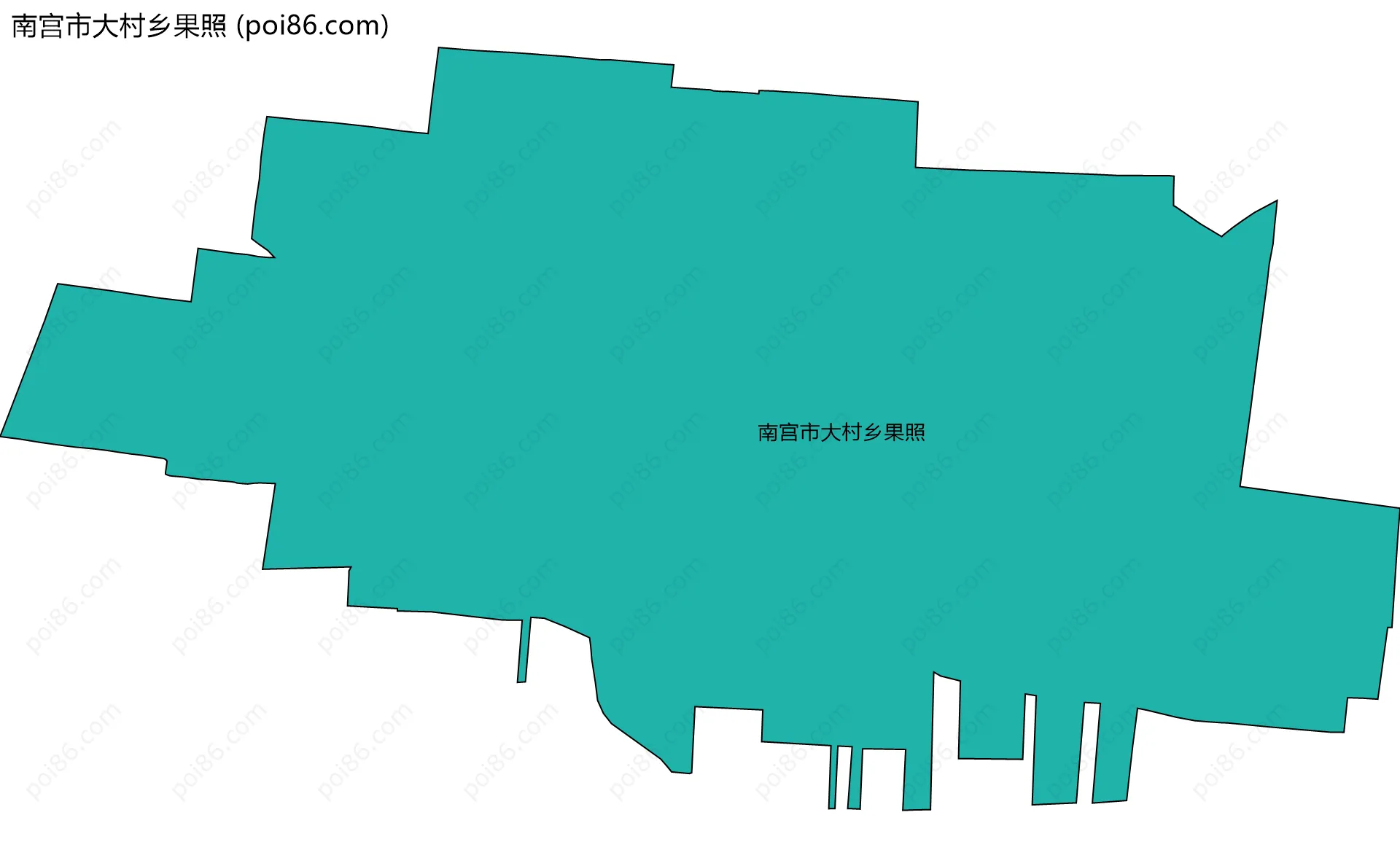 南宫市大村乡果照边界地图