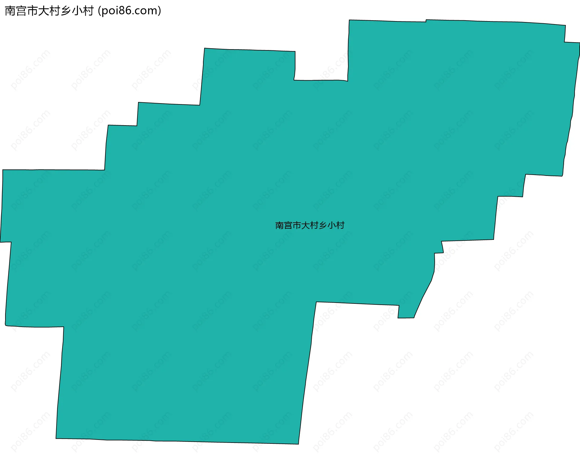 南宫市大村乡小村边界地图