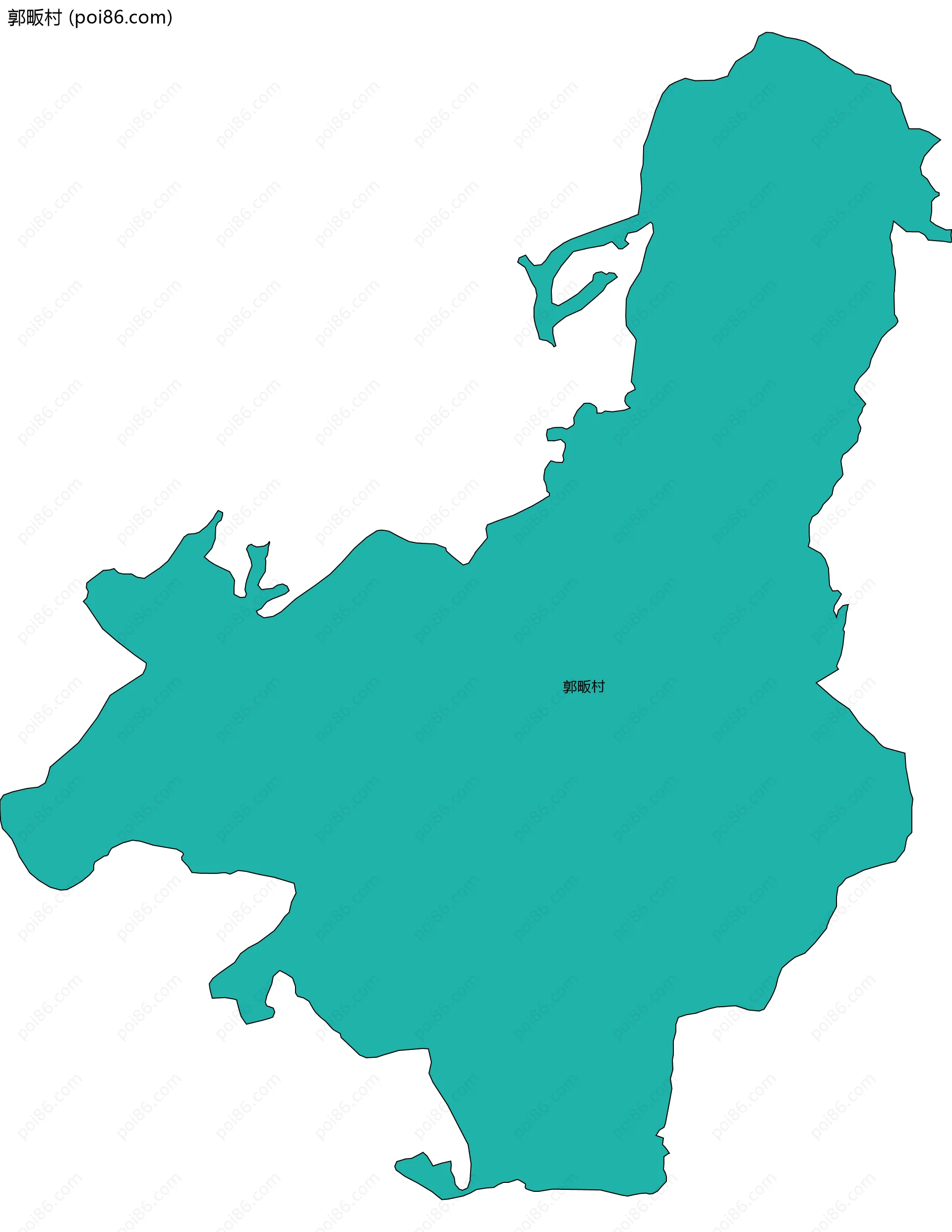 郭畈村边界地图