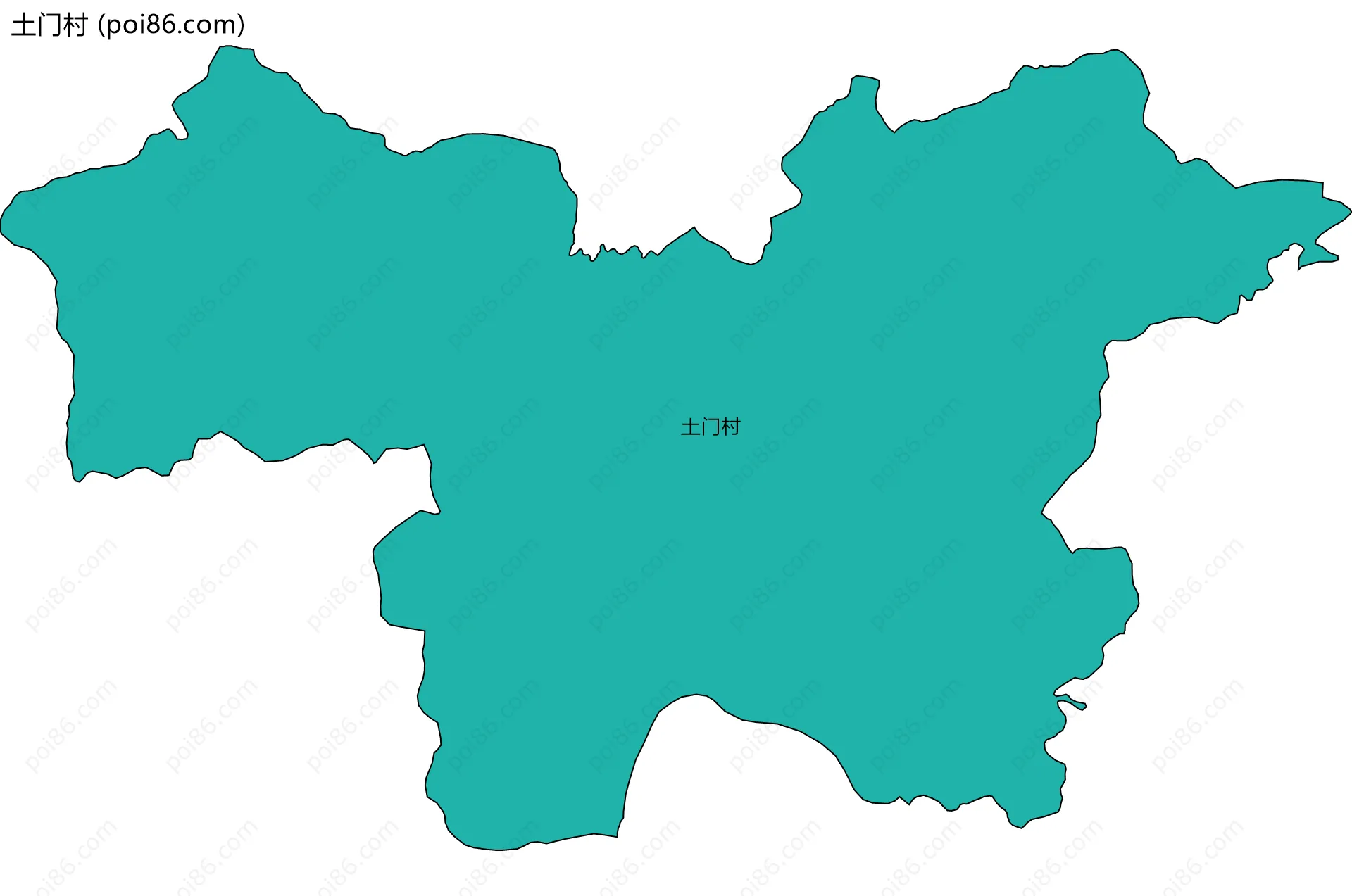 土门村边界地图
