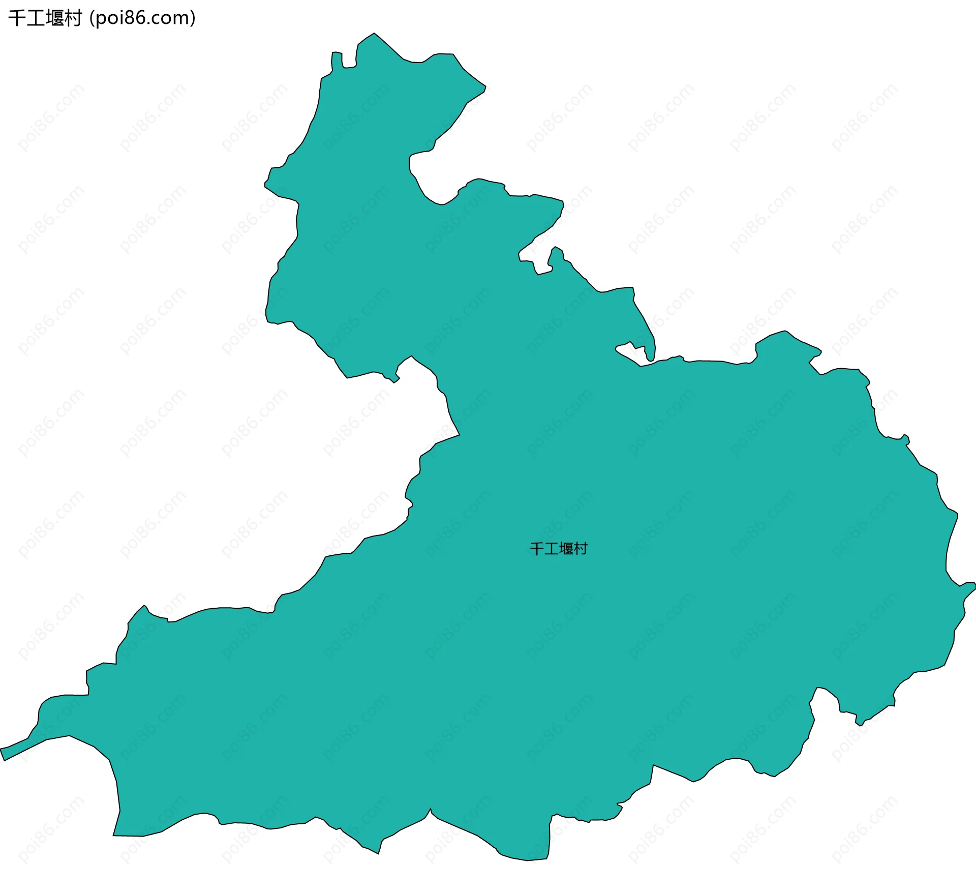 千工堰村边界地图