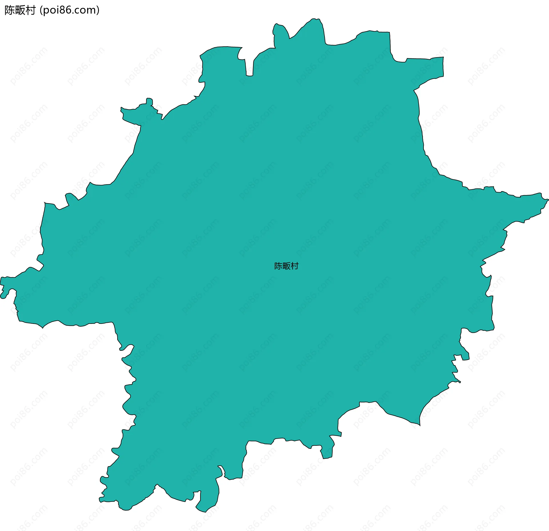 陈畈村边界地图