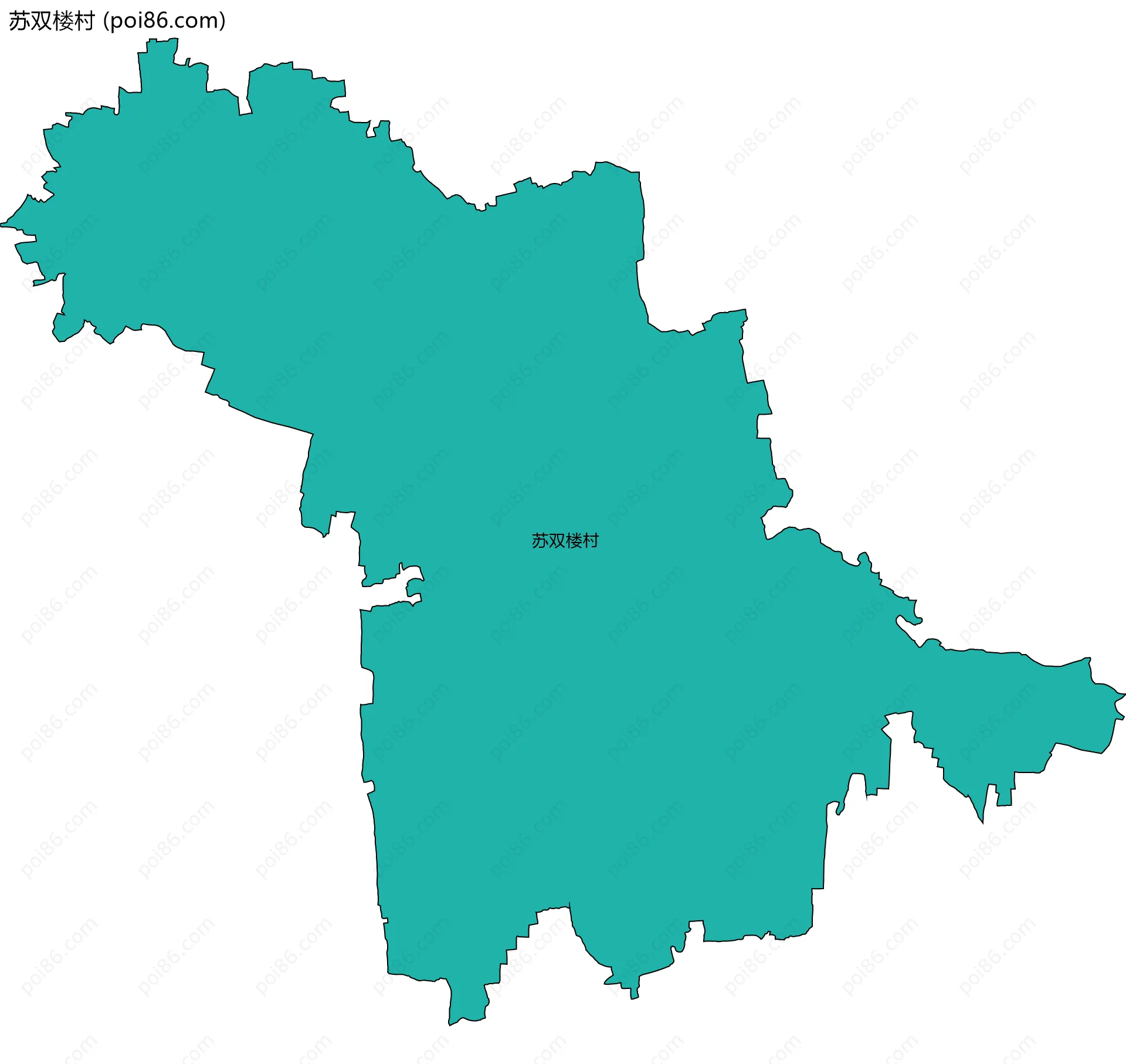 苏双楼村边界地图