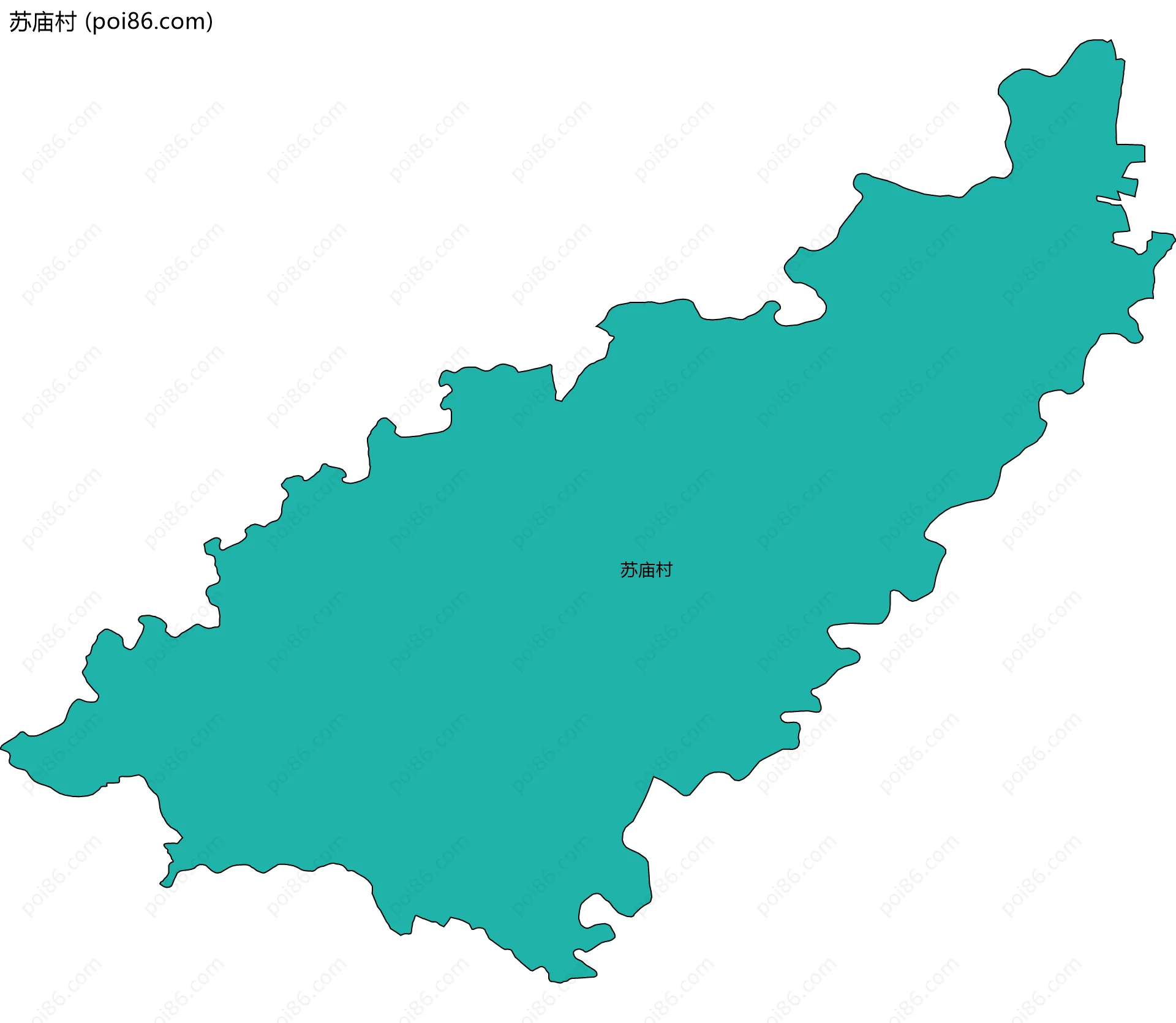 苏庙村边界地图