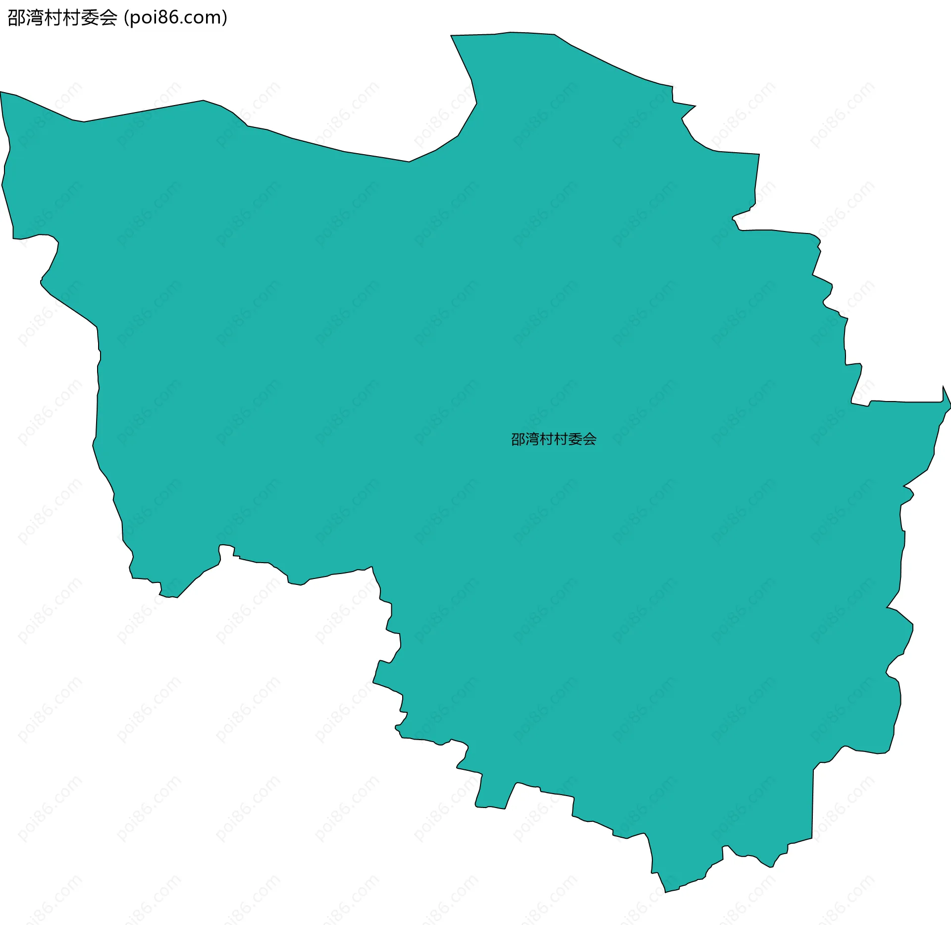 邵湾村村委会边界地图