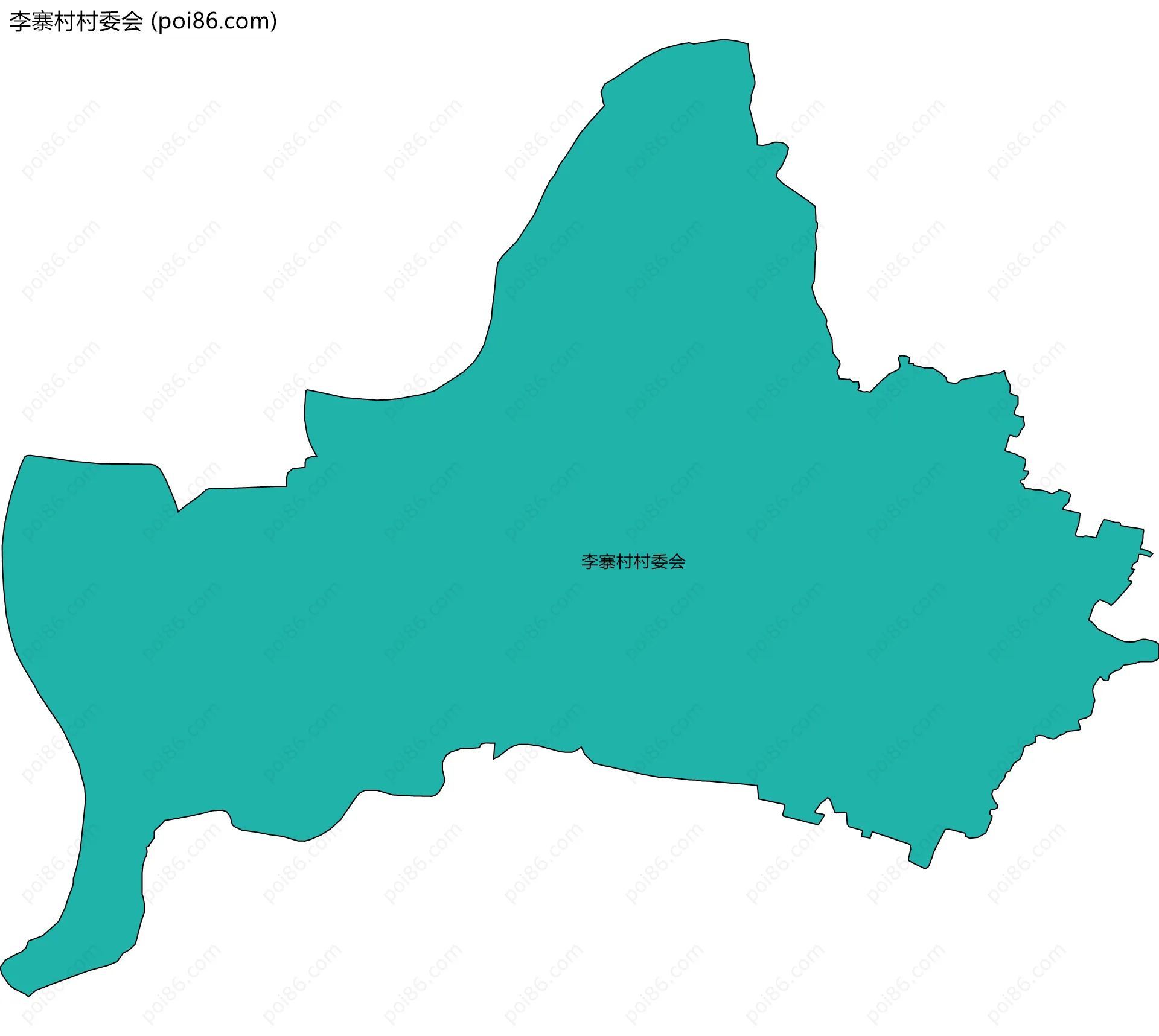 李寨村村委会边界地图
