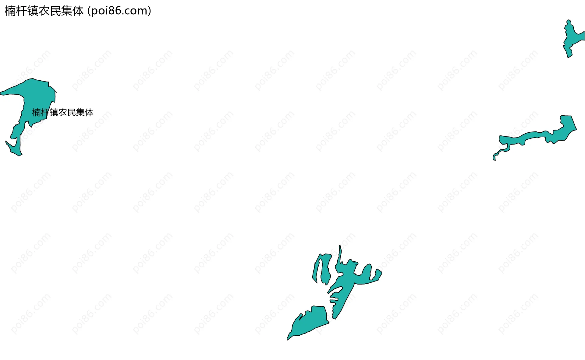 楠杆镇农民集体边界地图