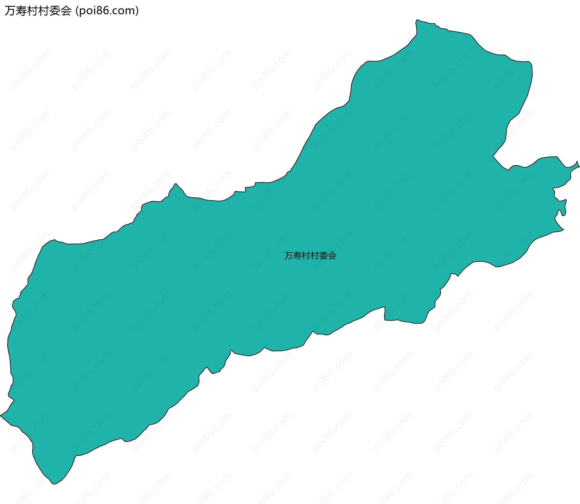 万寿村村委会边界地图