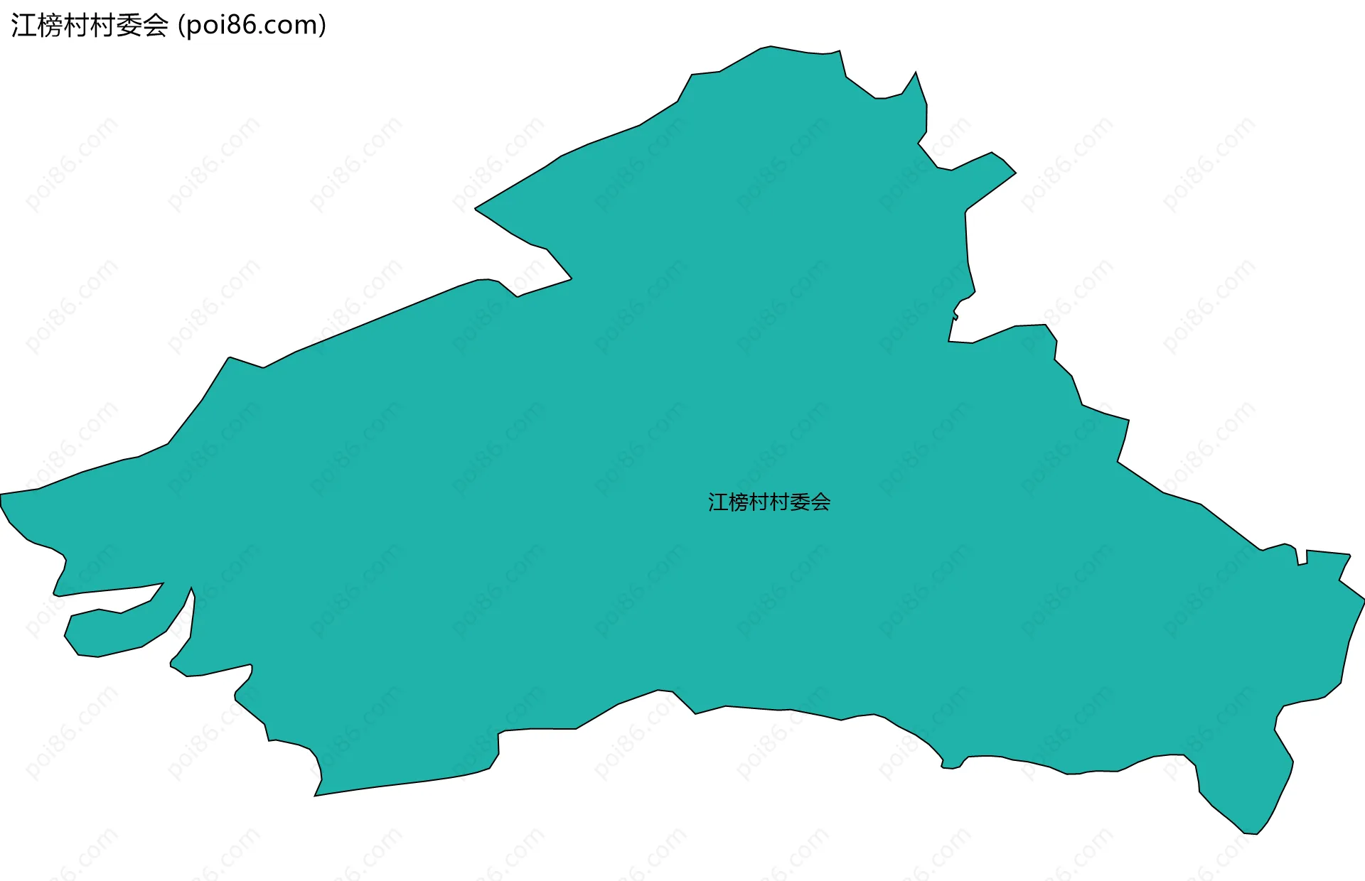 江榜村村委会边界地图