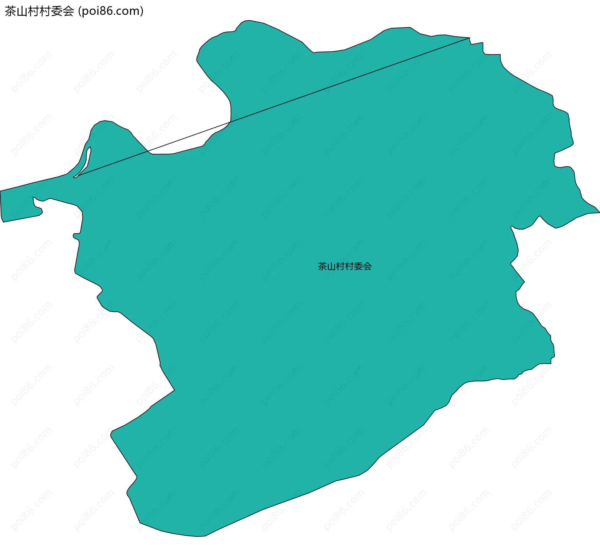 茶山村村委会边界地图