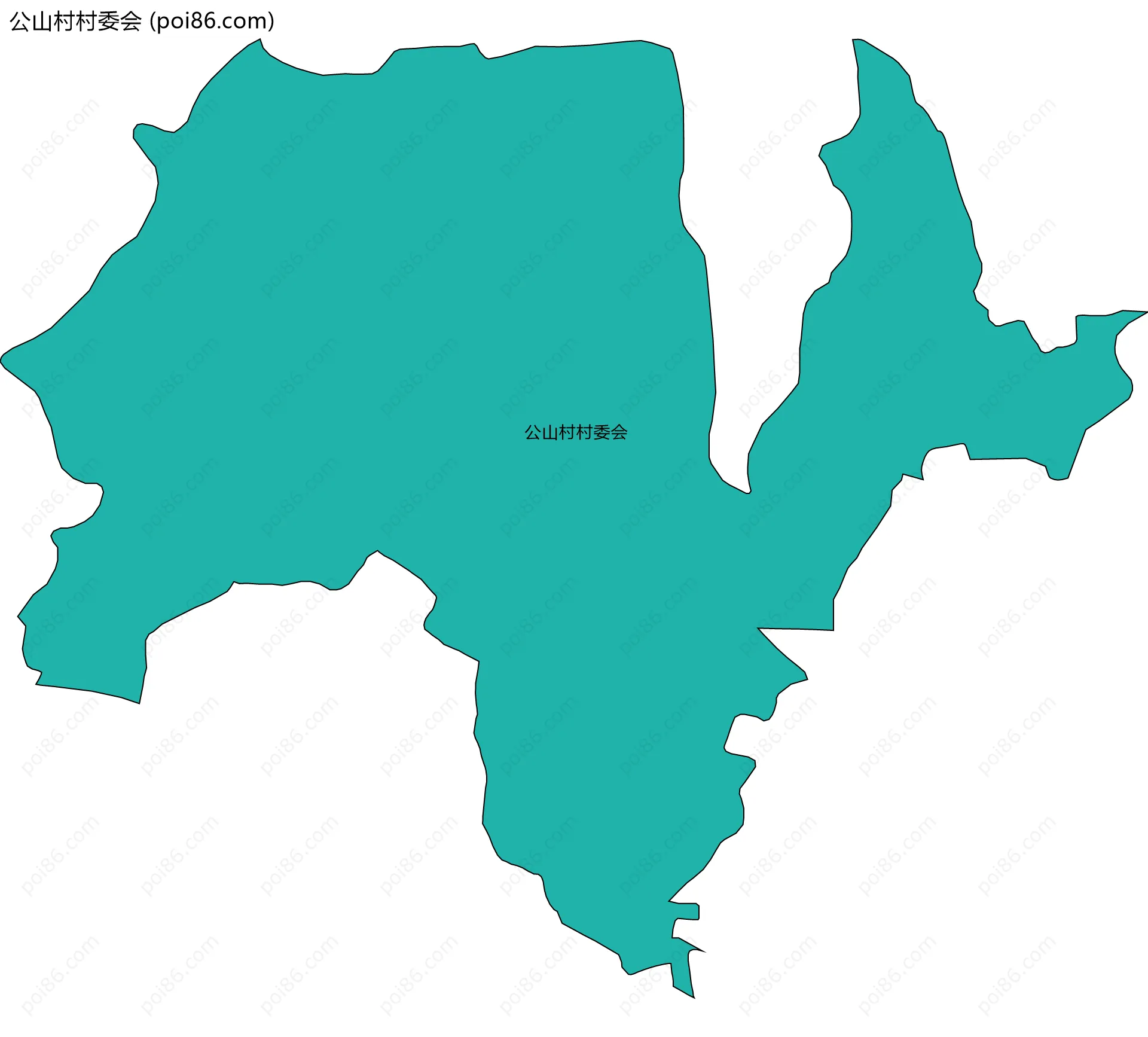 公山村村委会边界地图