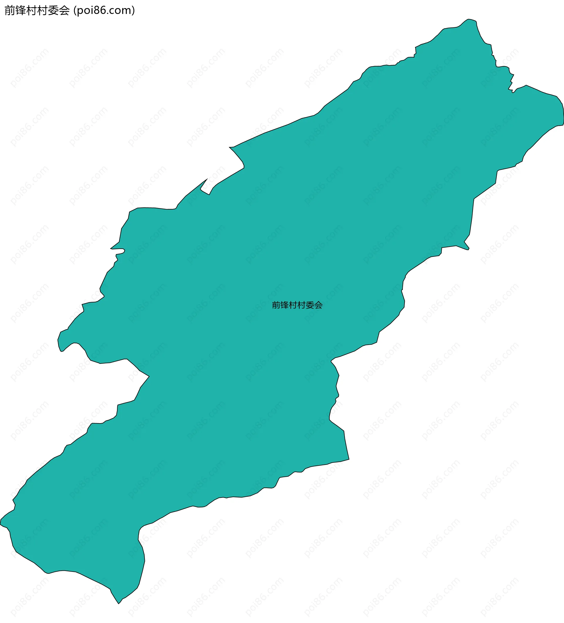 前锋村村委会边界地图