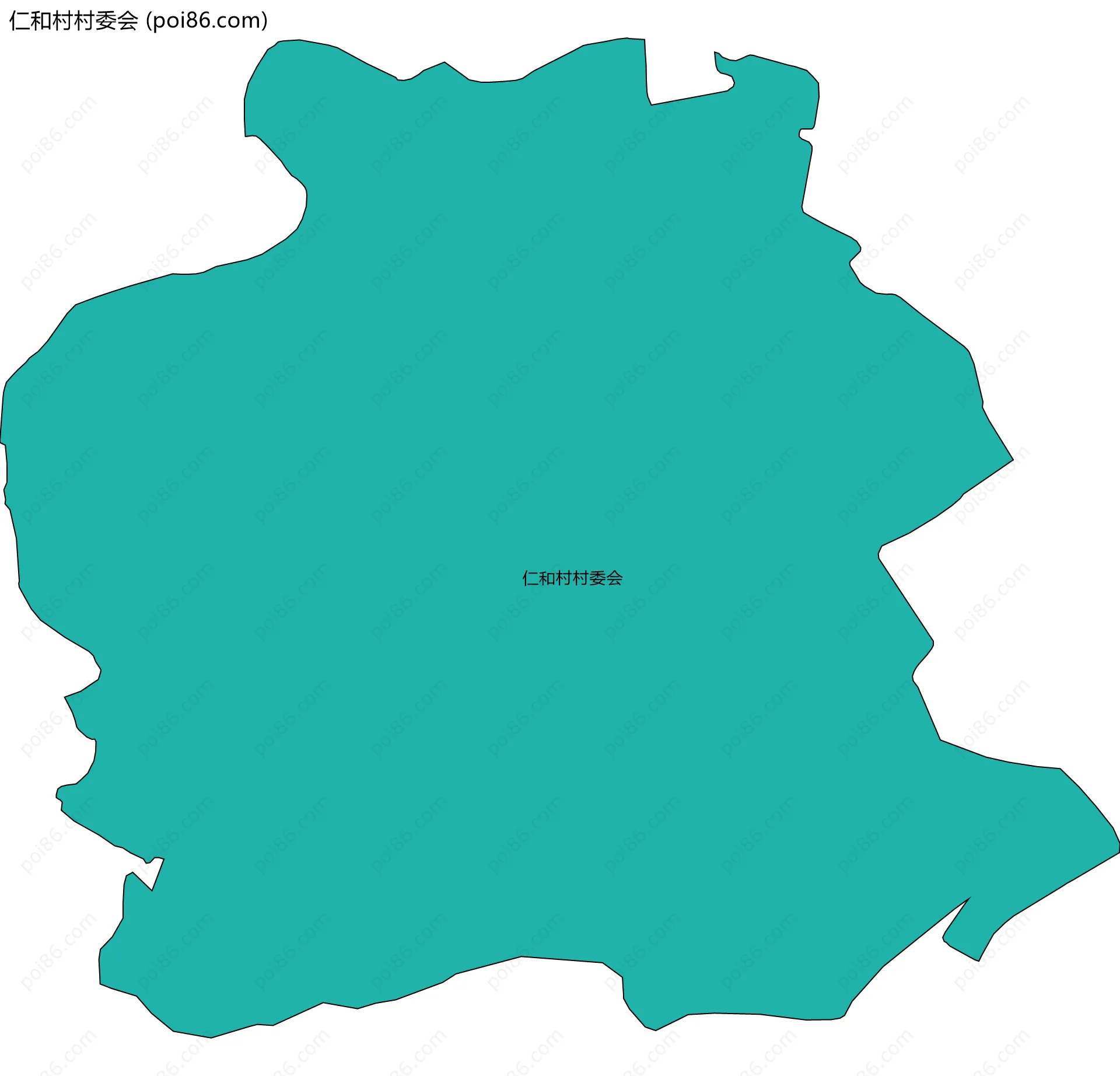 仁和村村委会边界地图