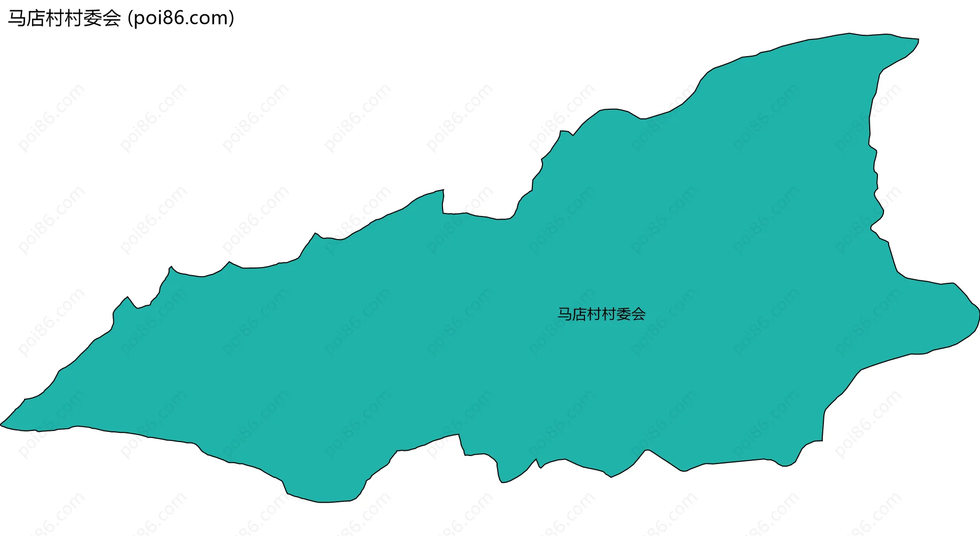 马店村村委会边界地图