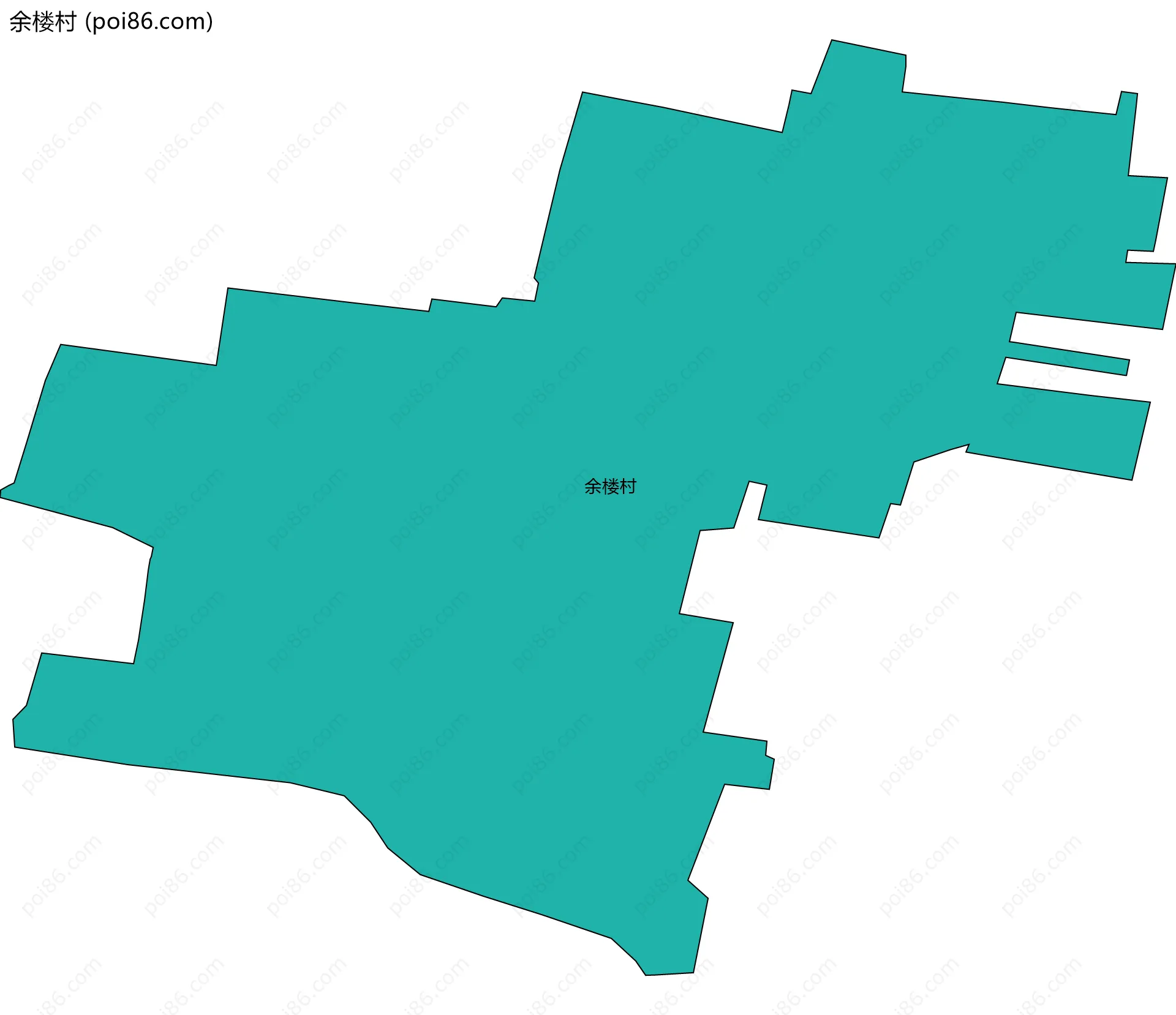 余楼村边界地图