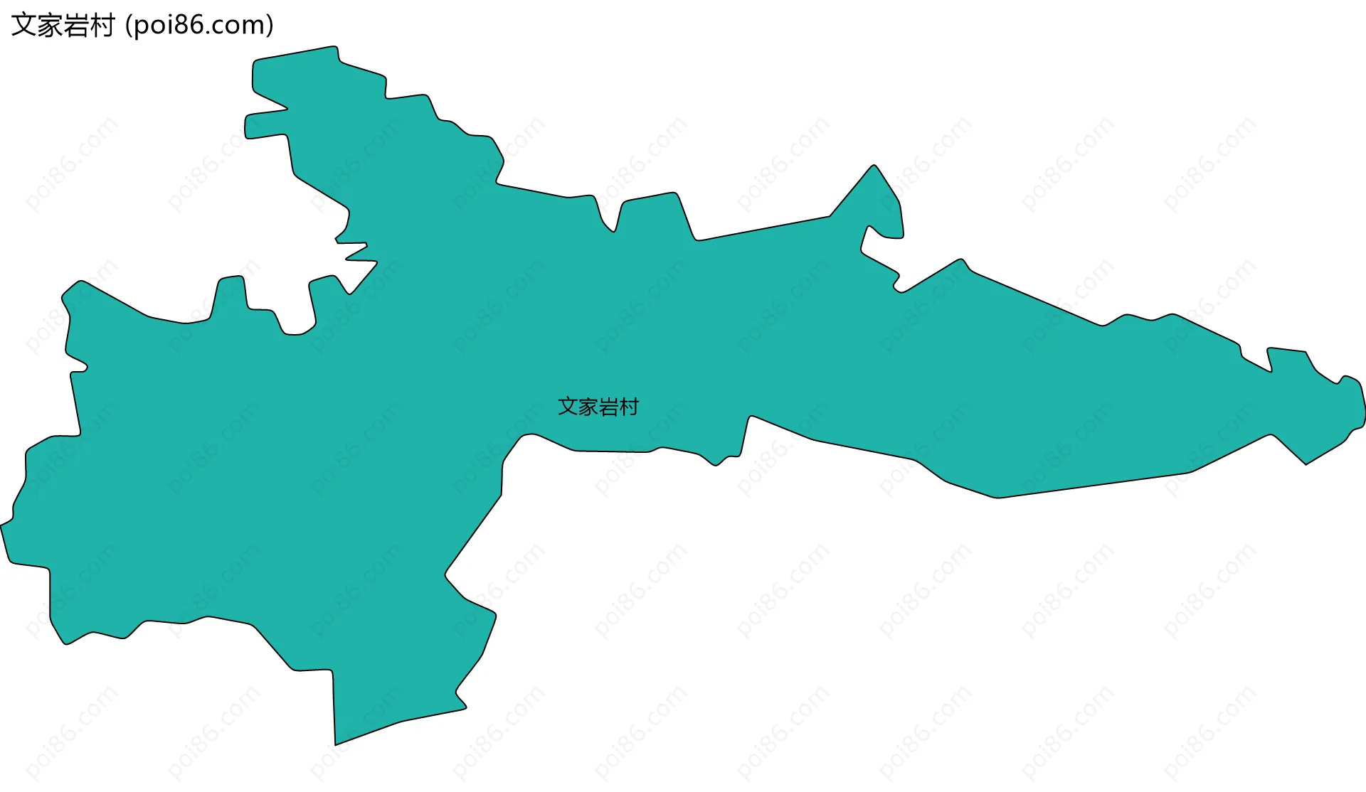 文家岩村边界地图