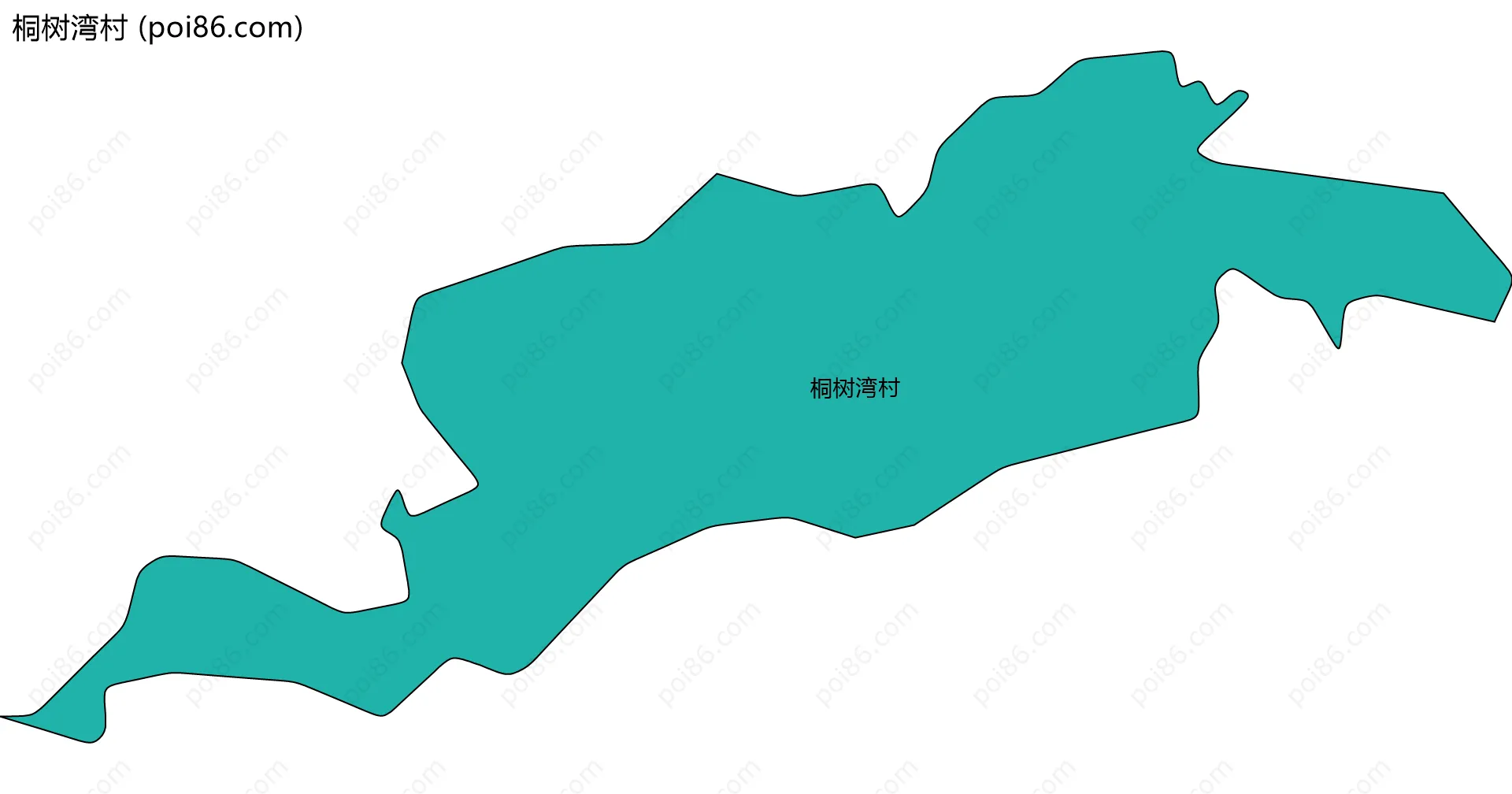 桐树湾村边界地图