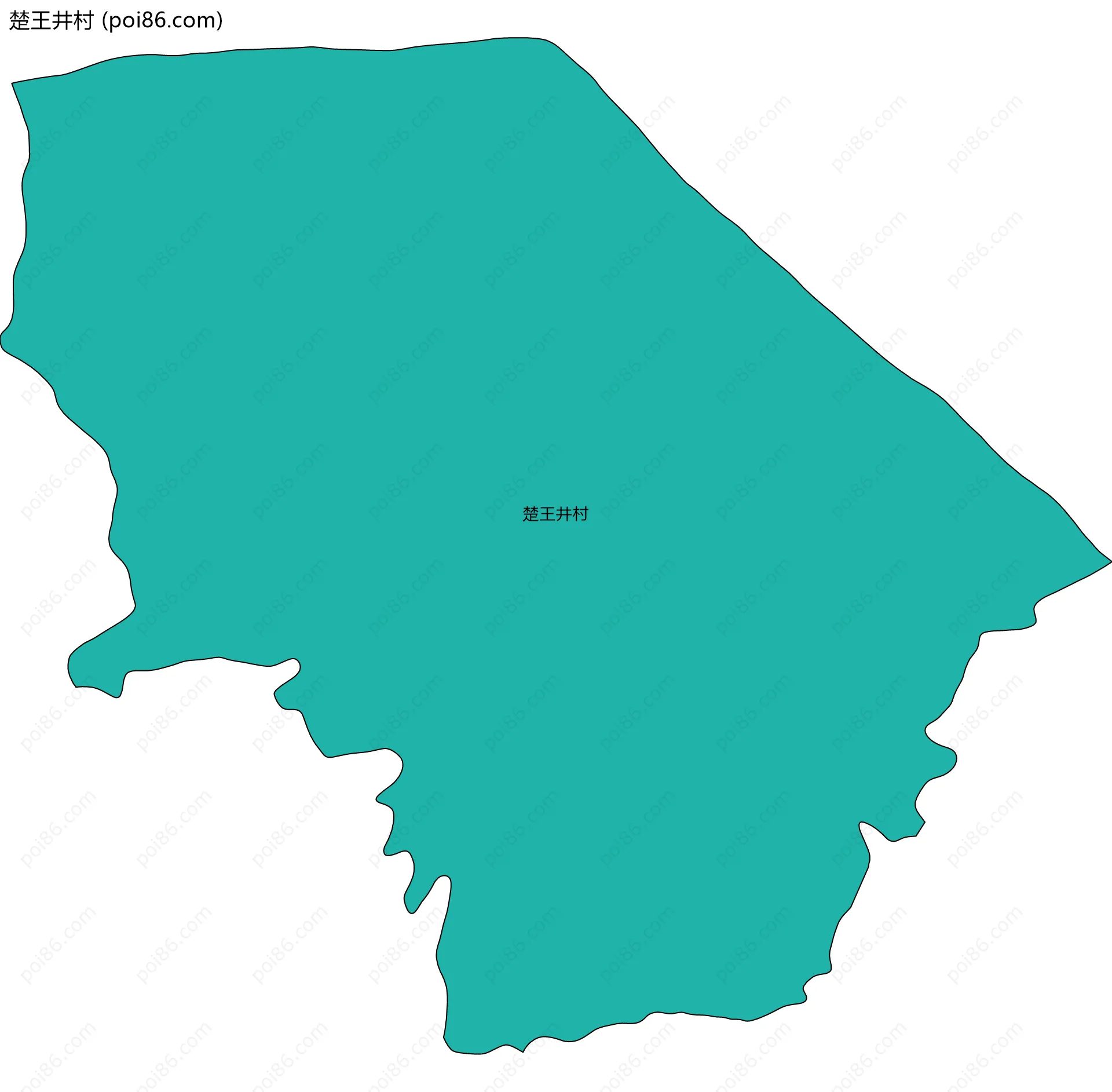 楚王井村边界地图